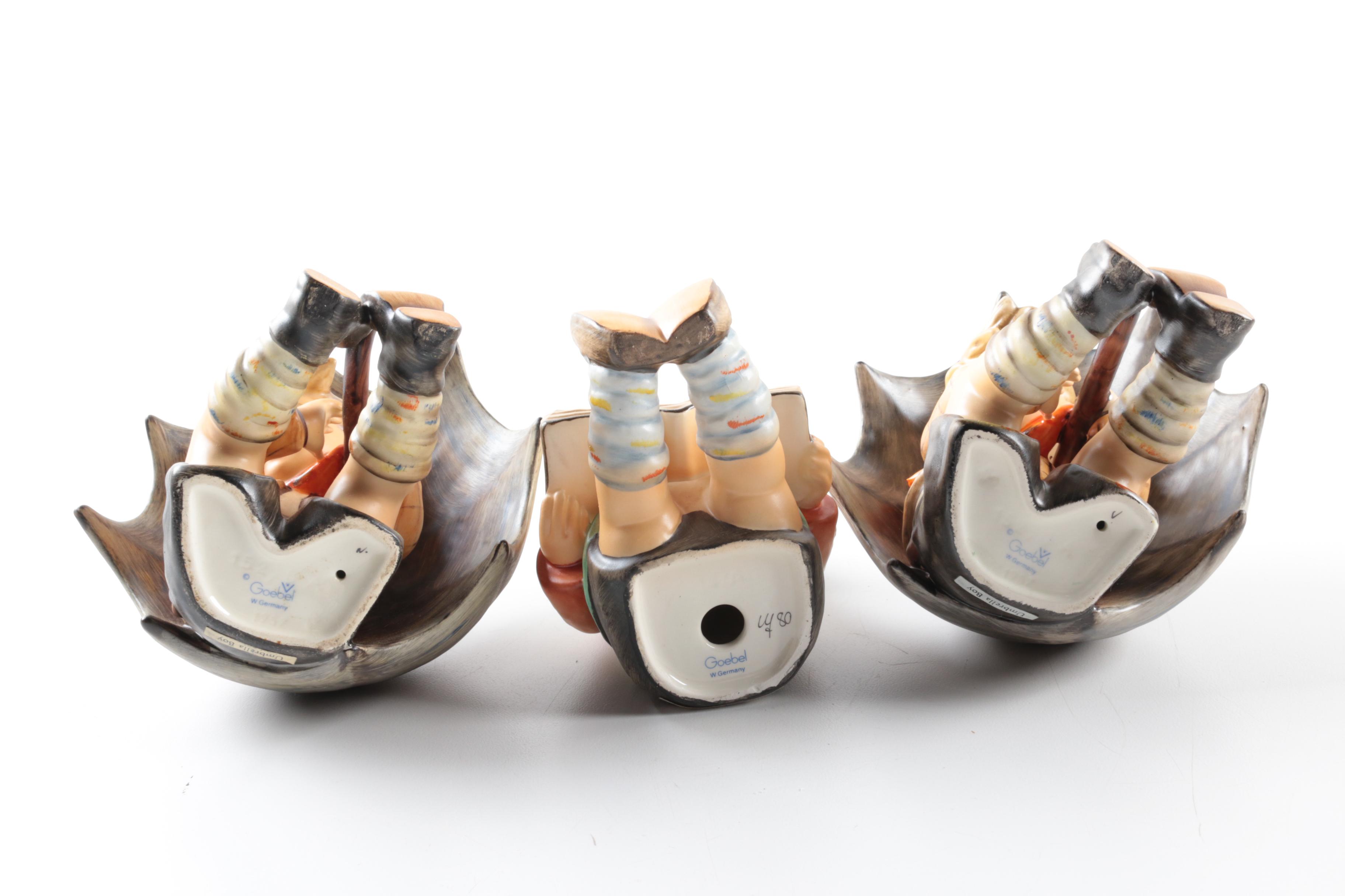 Hummel "Volunteers," "Book Worm," "Umbrella Boy" and More Porcelain Figurines