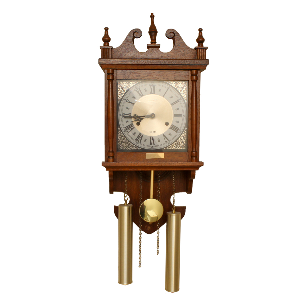 Hamilton 31 Day Wall Clock with Pendulum