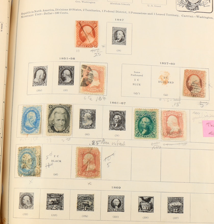 Vintage International Postage Stamp Album