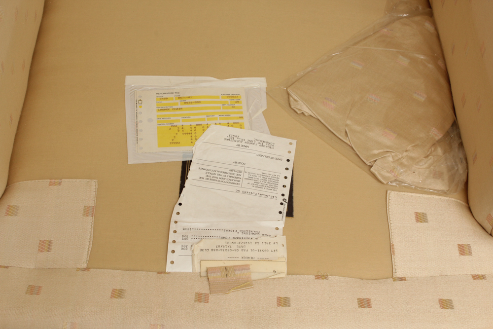 Vintage Upholstered Armchair by Hickory Tavern