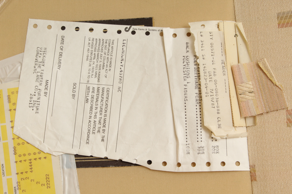 Vintage Upholstered Armchair by Hickory Tavern