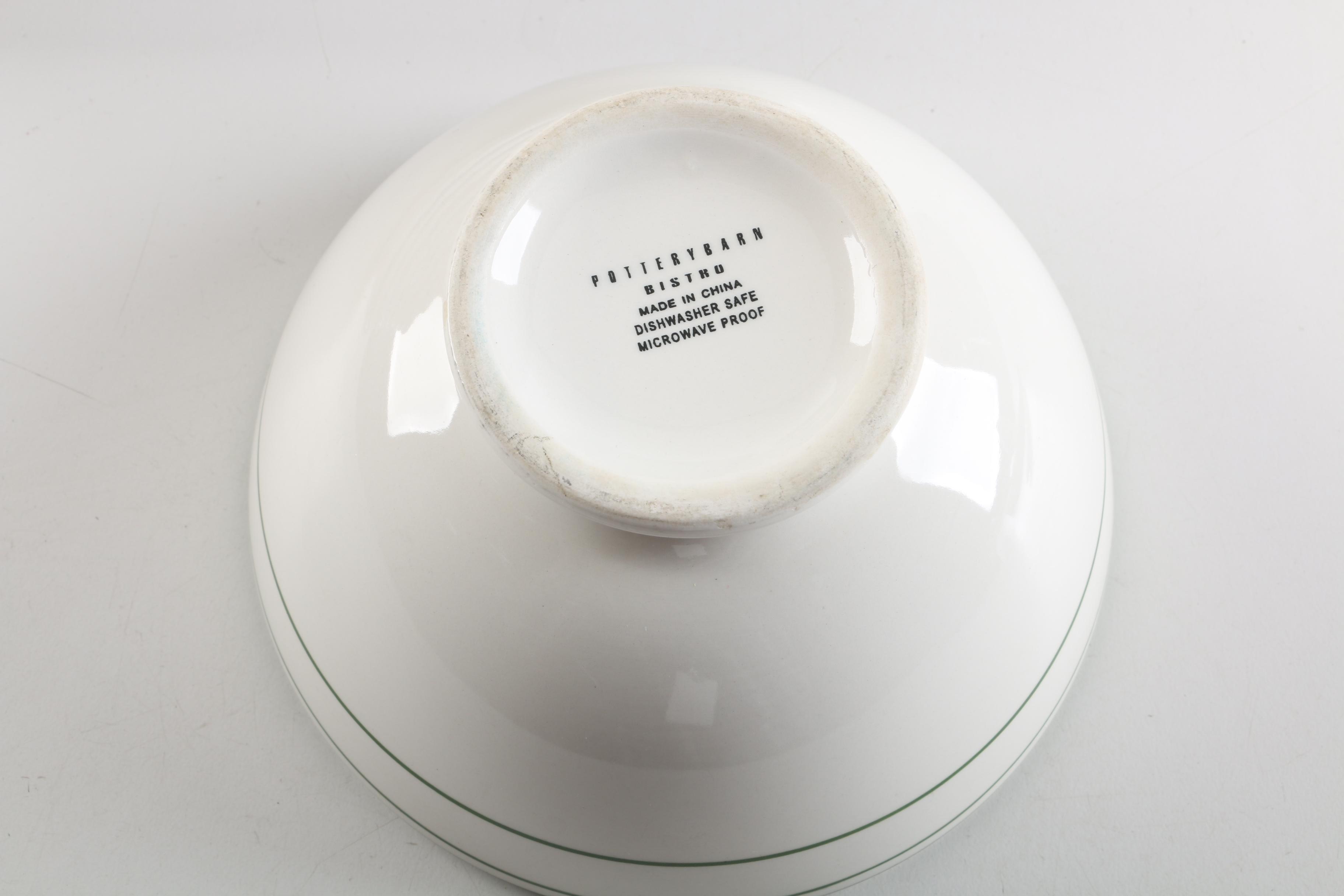 Pottery Barn "Bistro" Ceramic Tableware