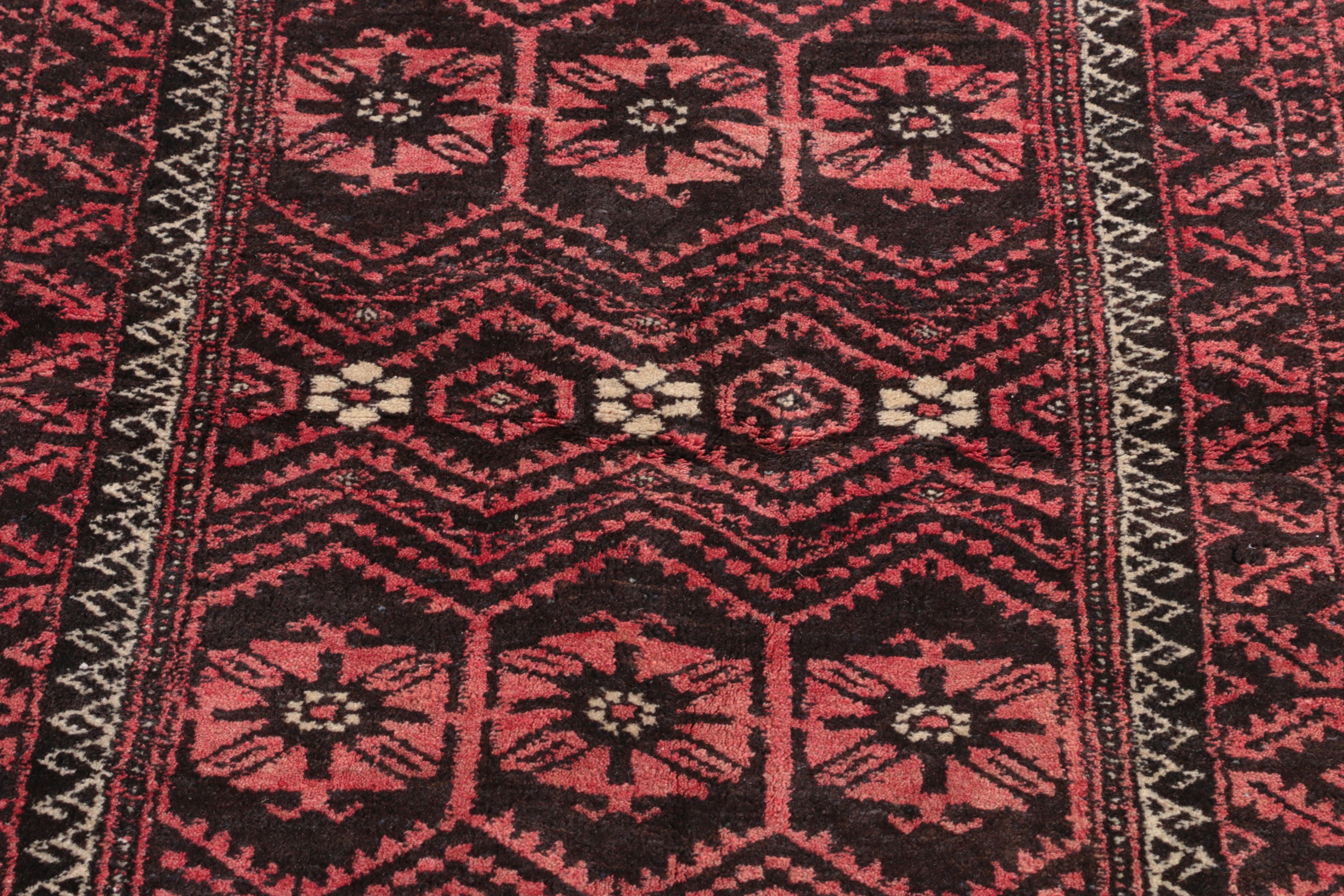 Hand-Knotted Turkmen Wool Area Rug