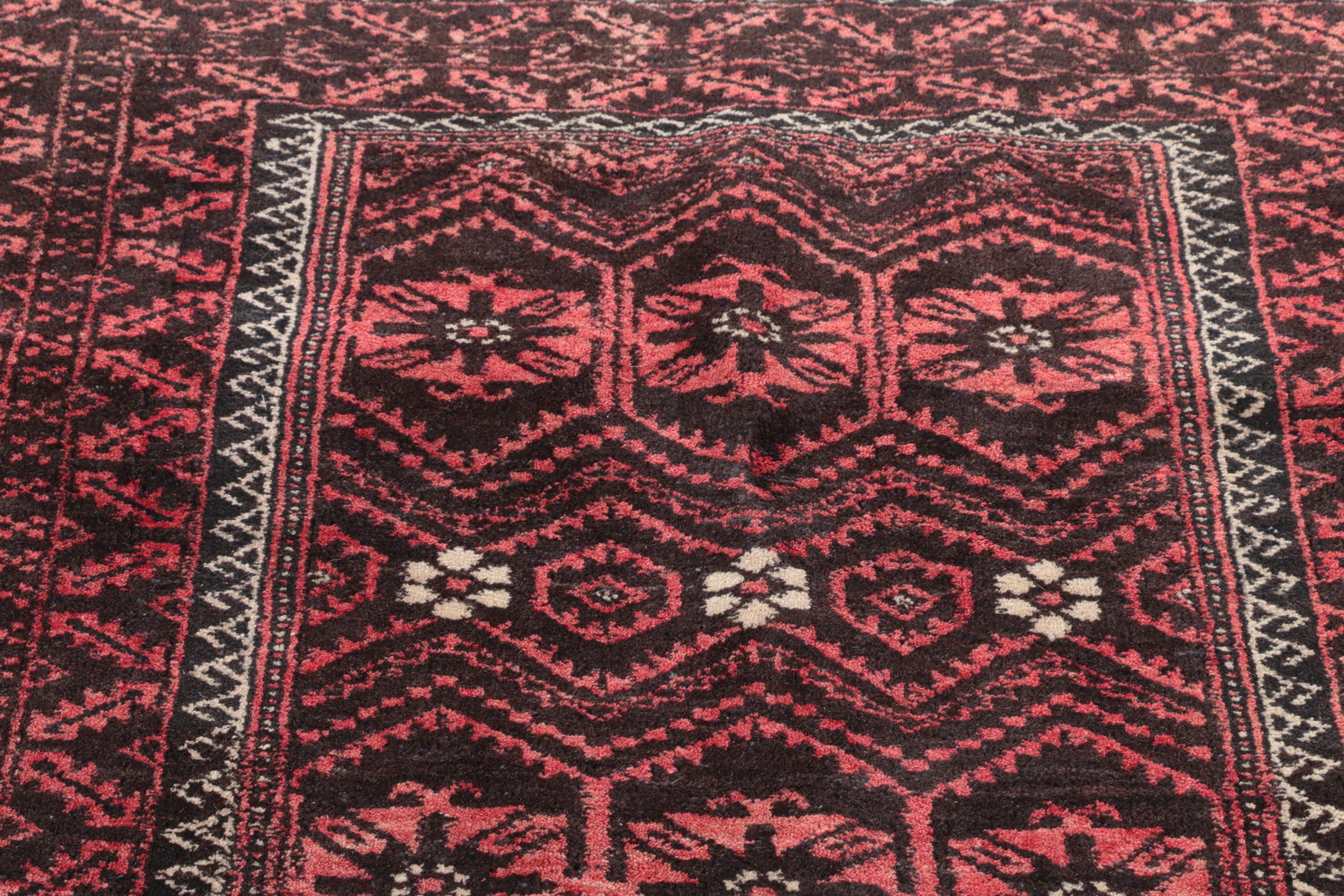 Hand-Knotted Turkmen Wool Area Rug