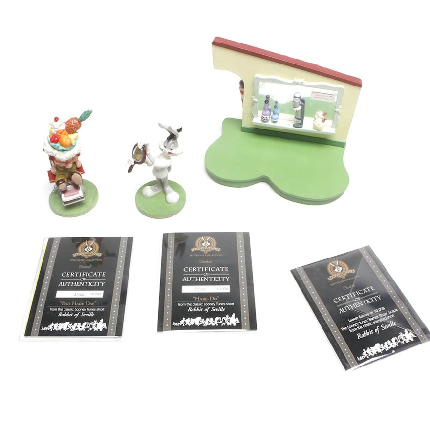 Looney Tunes Limited Edition Goebel "Rabbit of Seville" Figurines