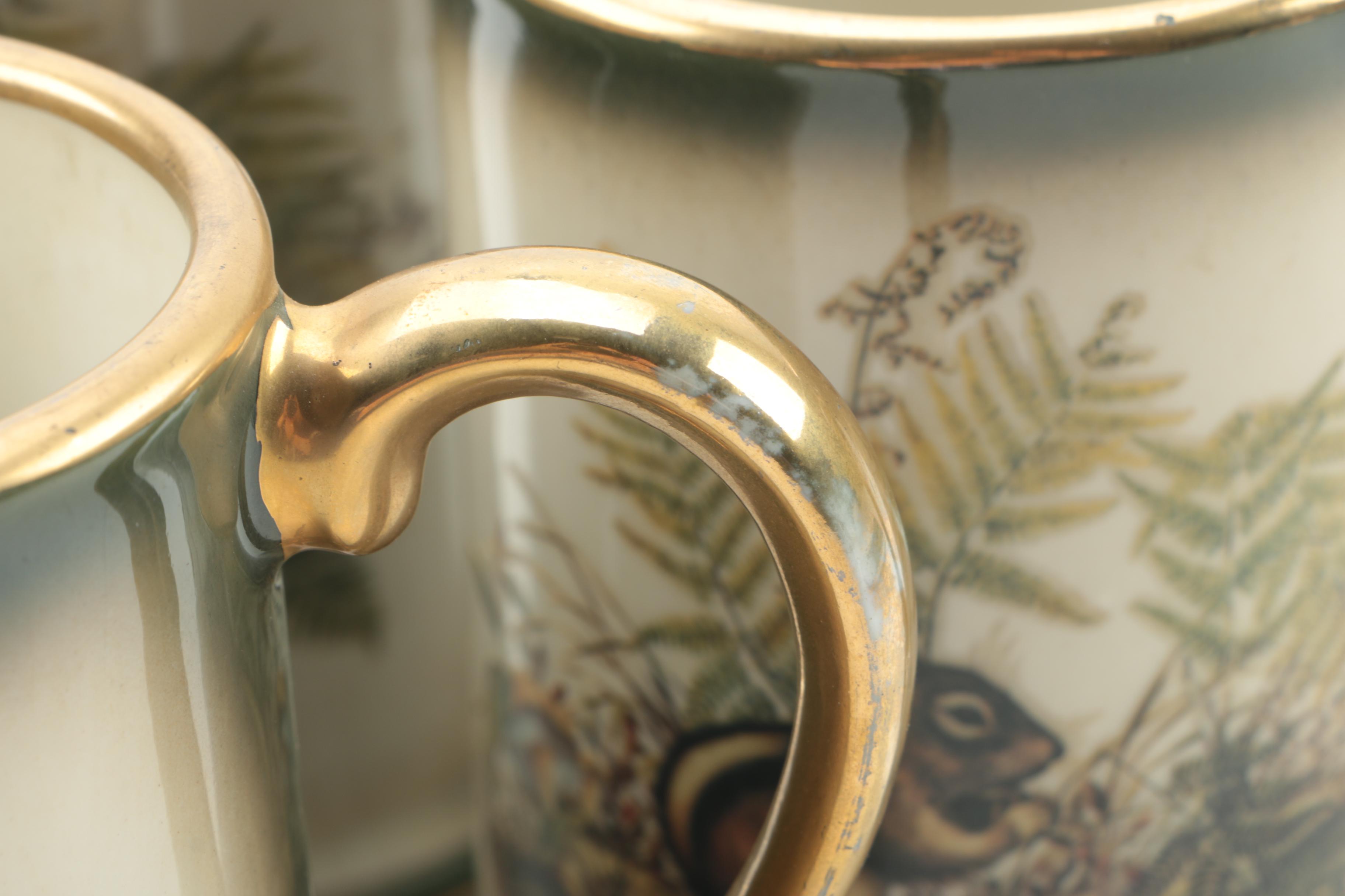 Vintage Jim Beam "Chipmunk" Ceramic Carafe and Mugs