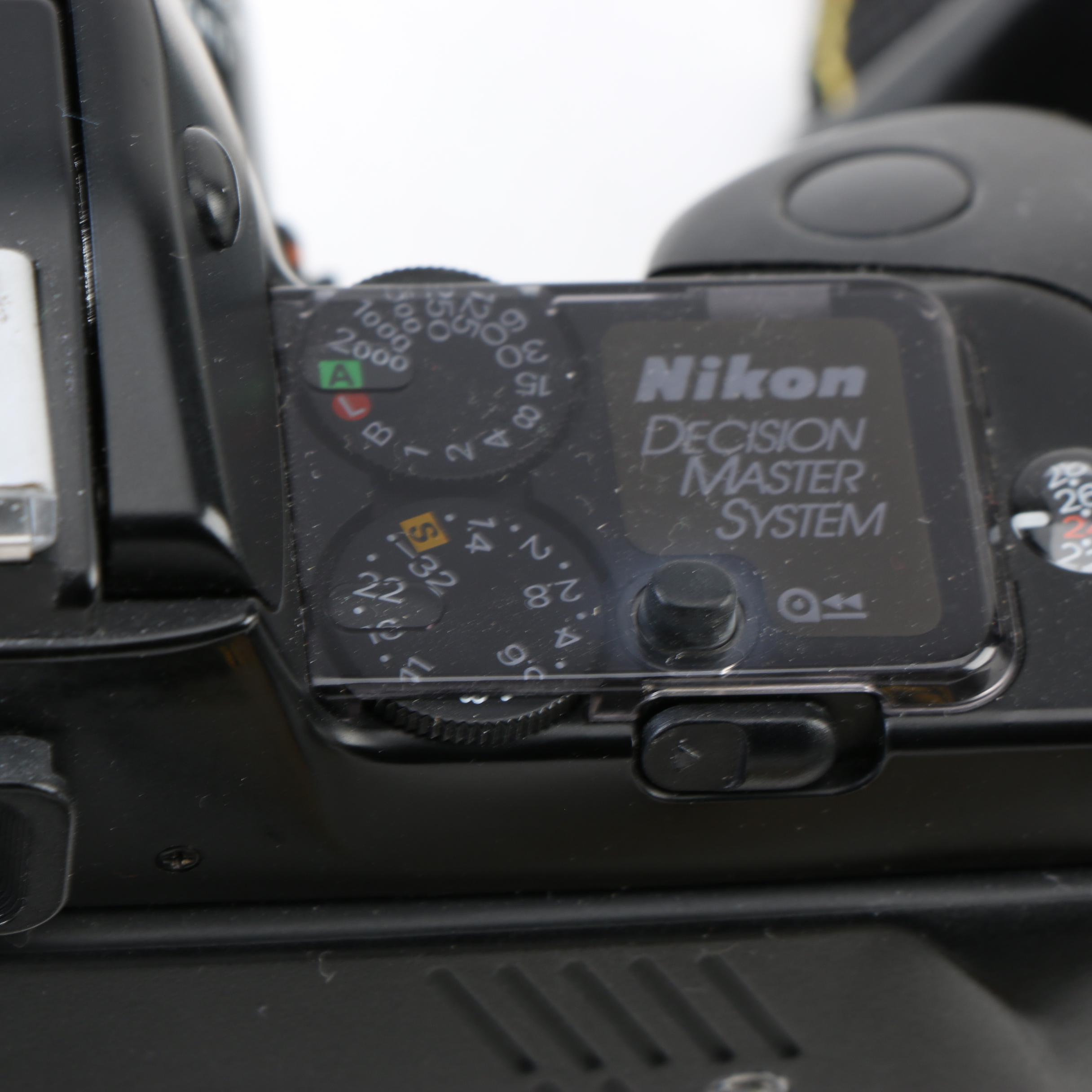 Vintage Nikon N4004 35mm SLR Camera with Accessories