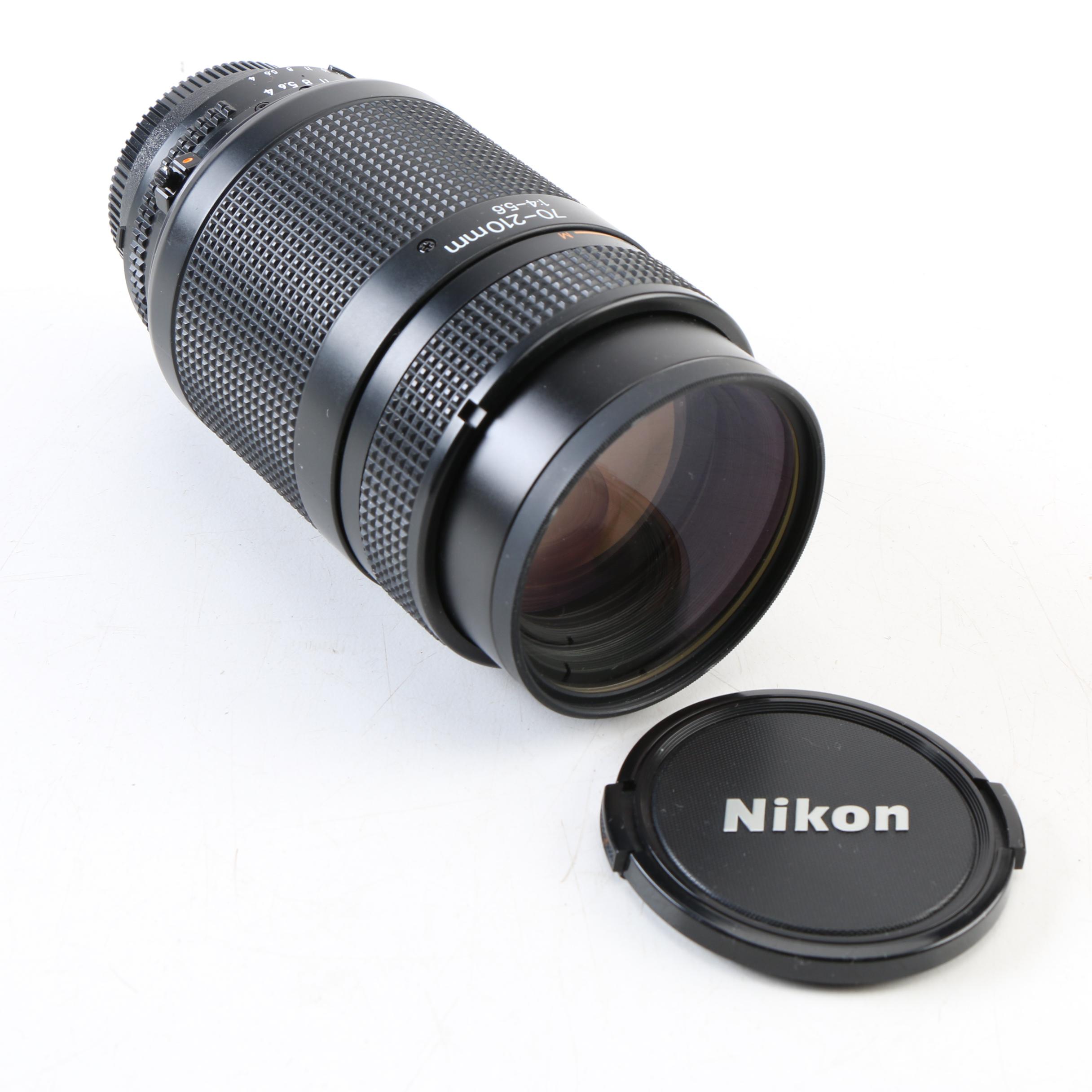 Vintage Nikon N4004 35mm SLR Camera with Accessories