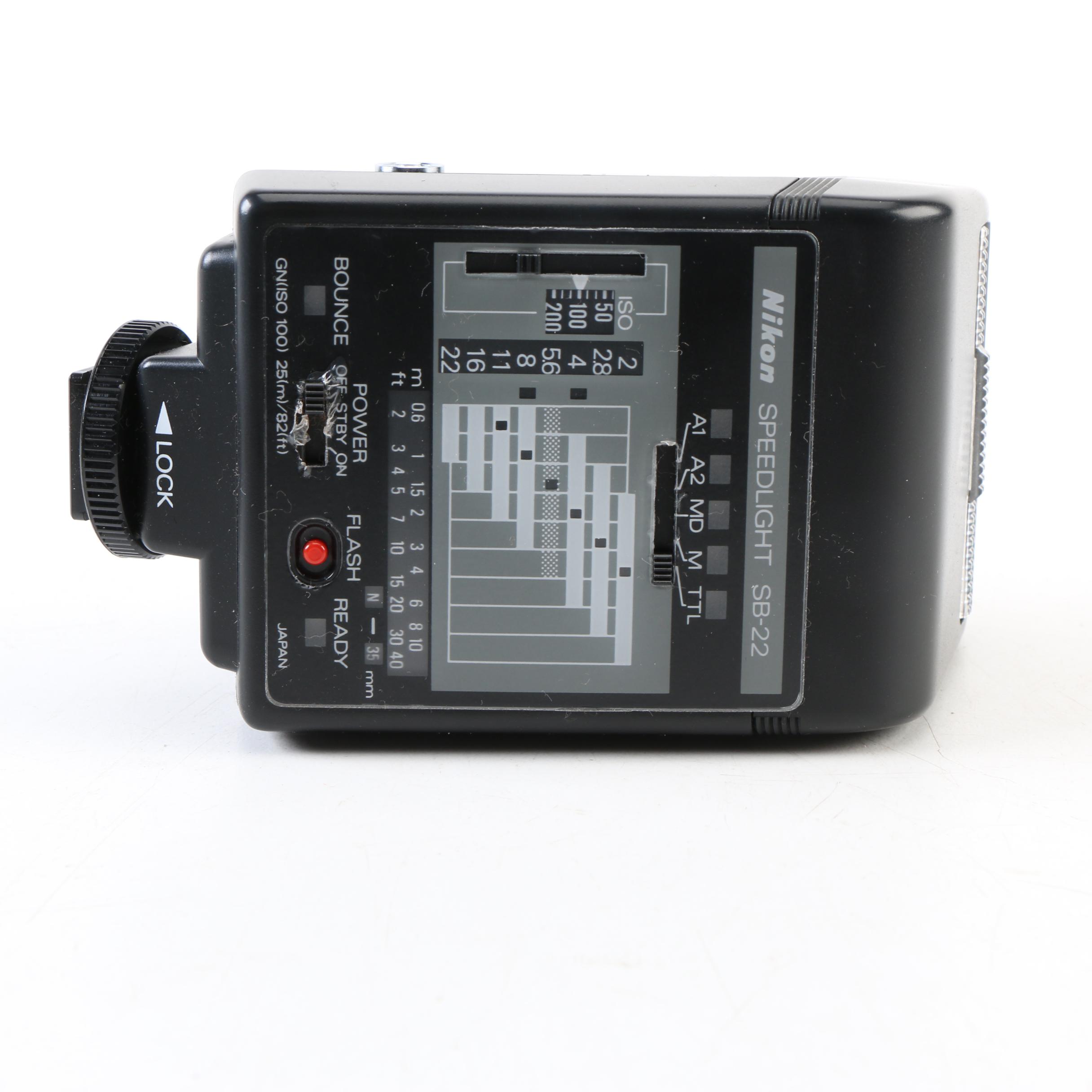 Vintage Nikon N4004 35mm SLR Camera with Accessories