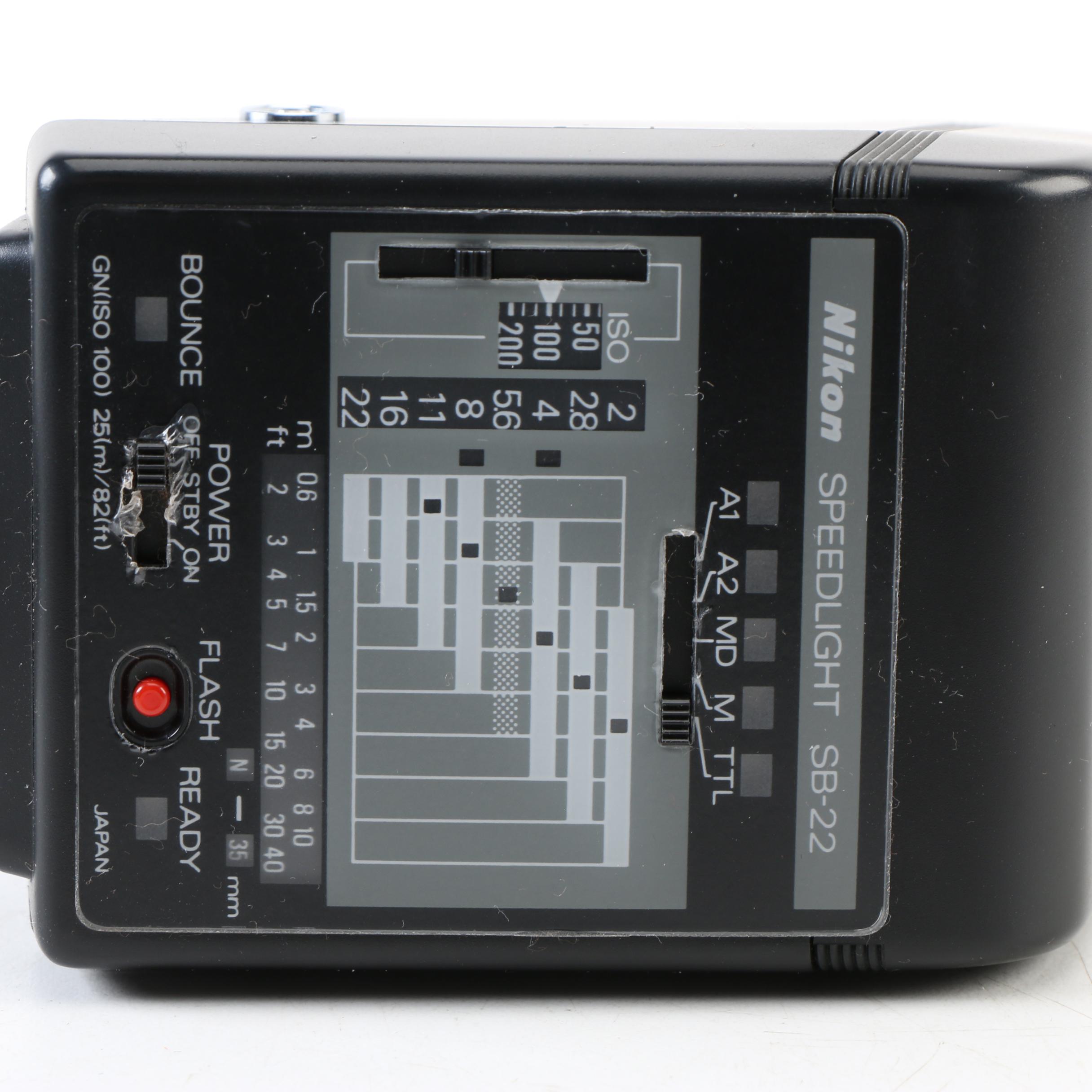 Vintage Nikon N4004 35mm SLR Camera with Accessories