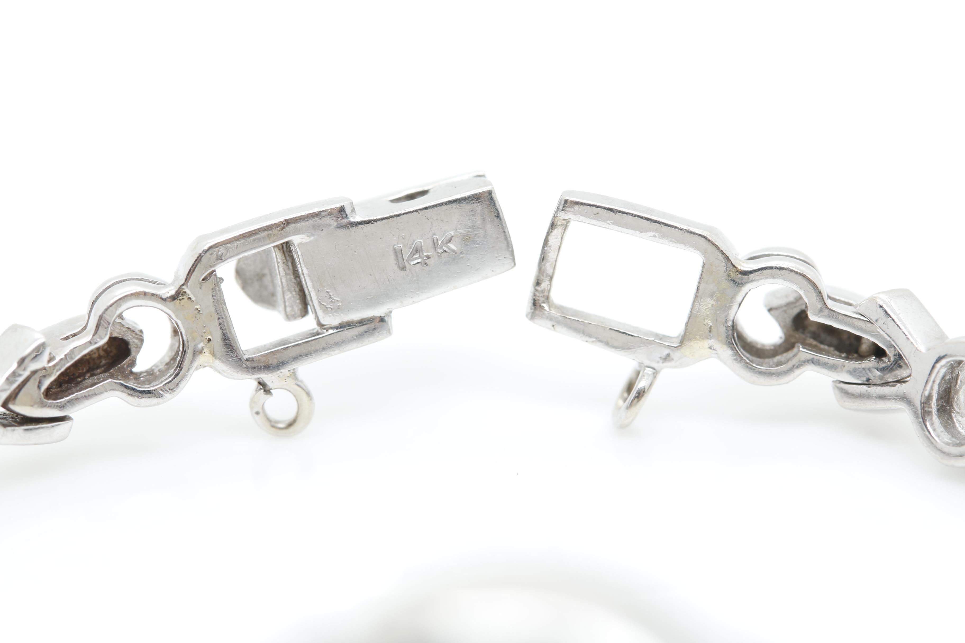 Vintage La Coultre 14K White Gold and Diamond Watch