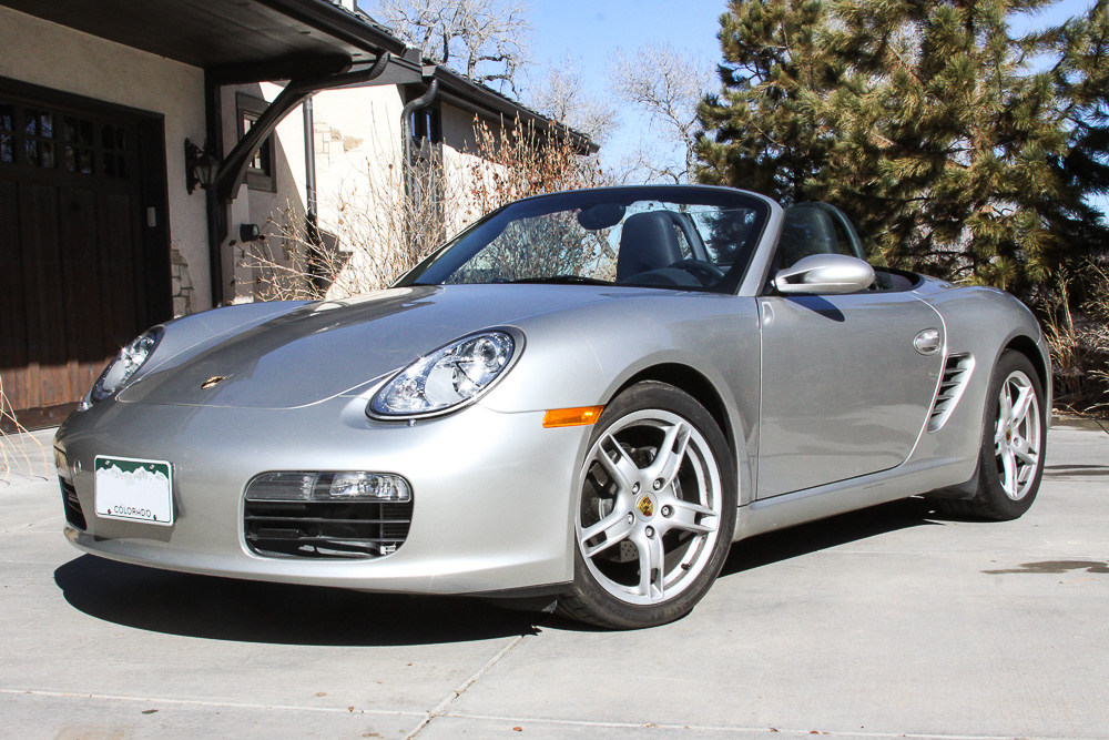 2005 Silver Porsche Boxster Convertible