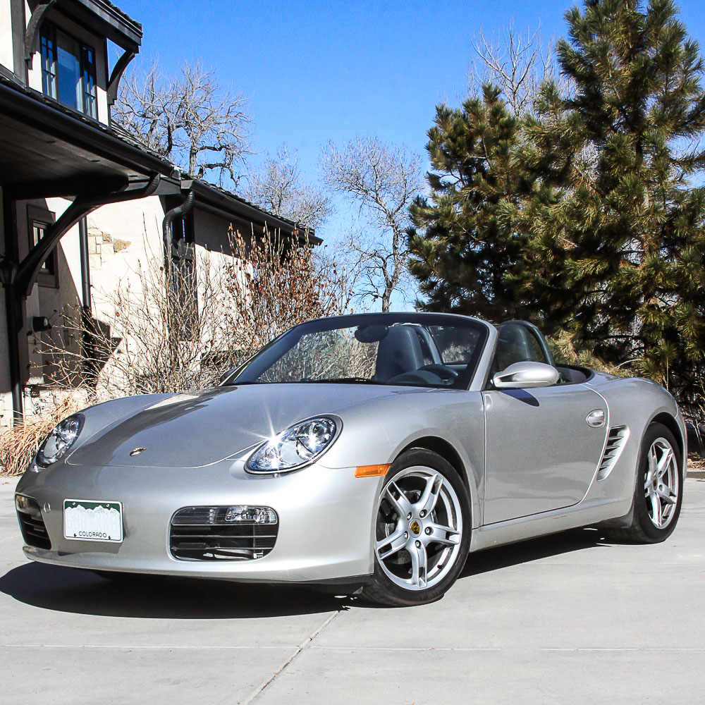 2005 Silver Porsche Boxster Convertible