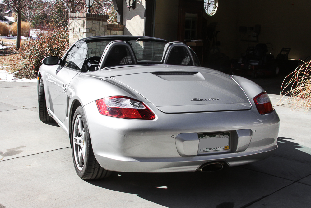 2005 Silver Porsche Boxster Convertible