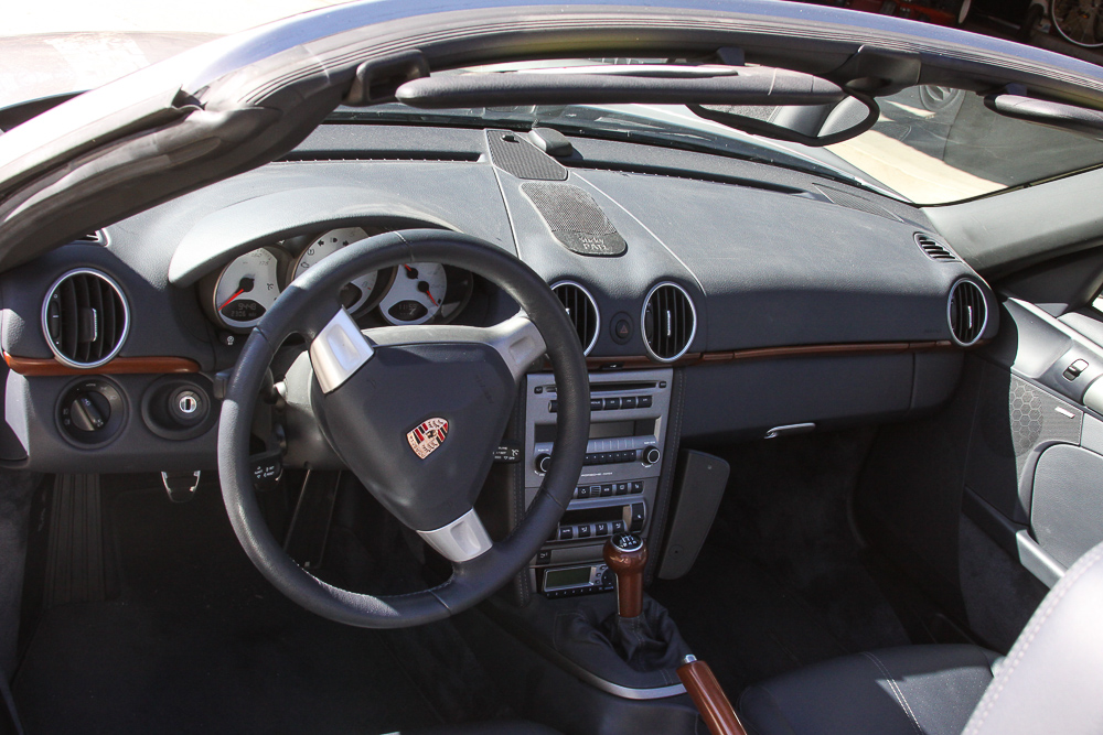 2005 Silver Porsche Boxster Convertible