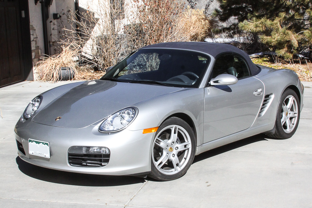 2005 Silver Porsche Boxster Convertible