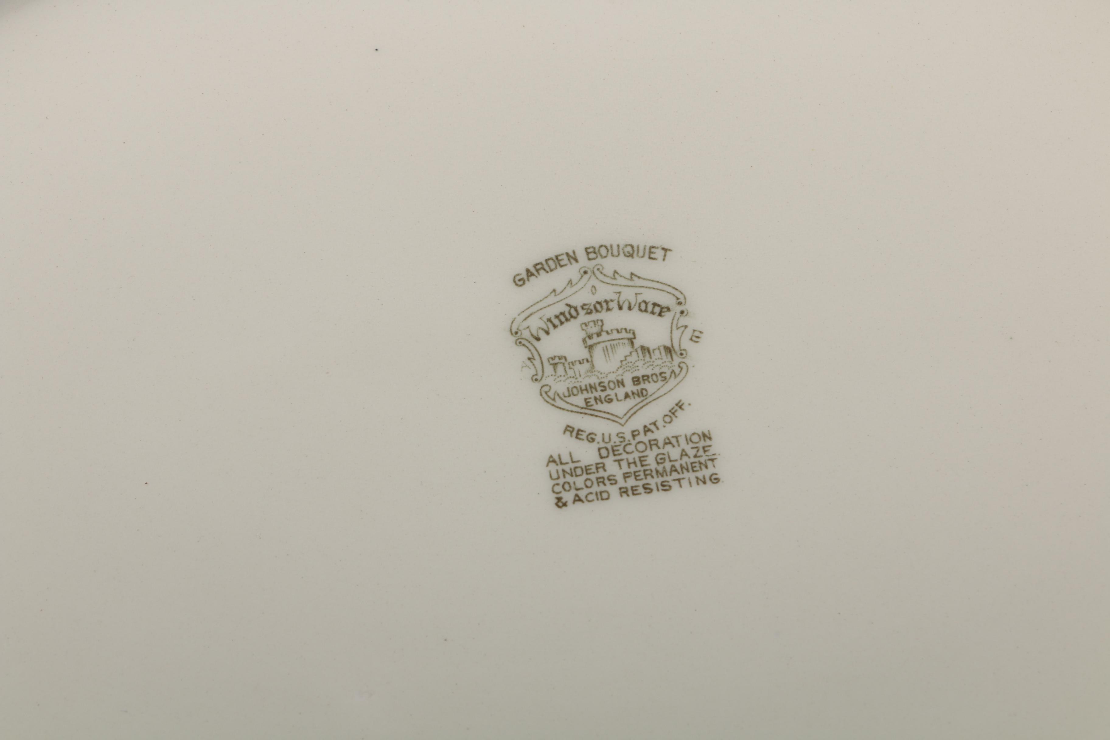 Vintage Johnson Brothers "Garden Bouquet" Windsor Ware Platters