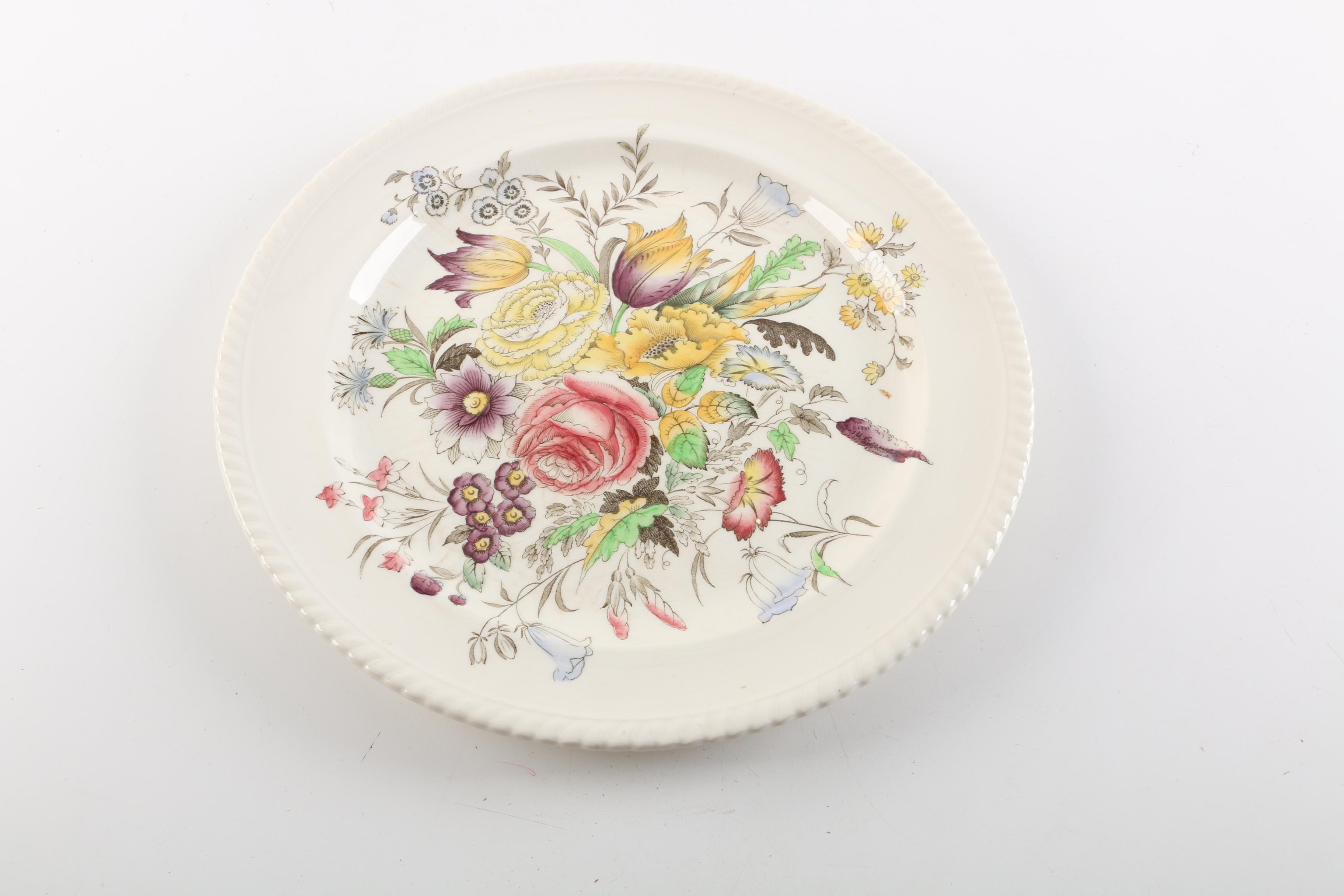 Vintage Johnson Brothers "Garden Bouquet" Windsor Ware Platters
