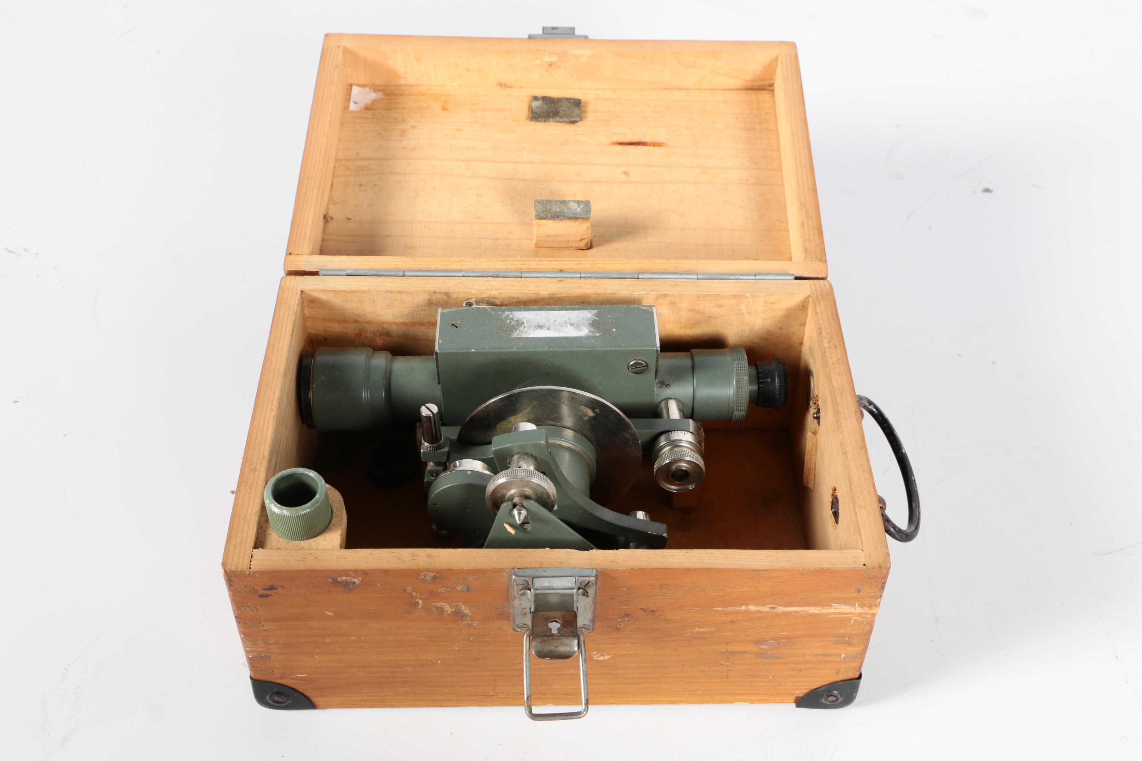 Vintage Surveying Transit Levels With Tripod, Including Carl Zeiss Jena