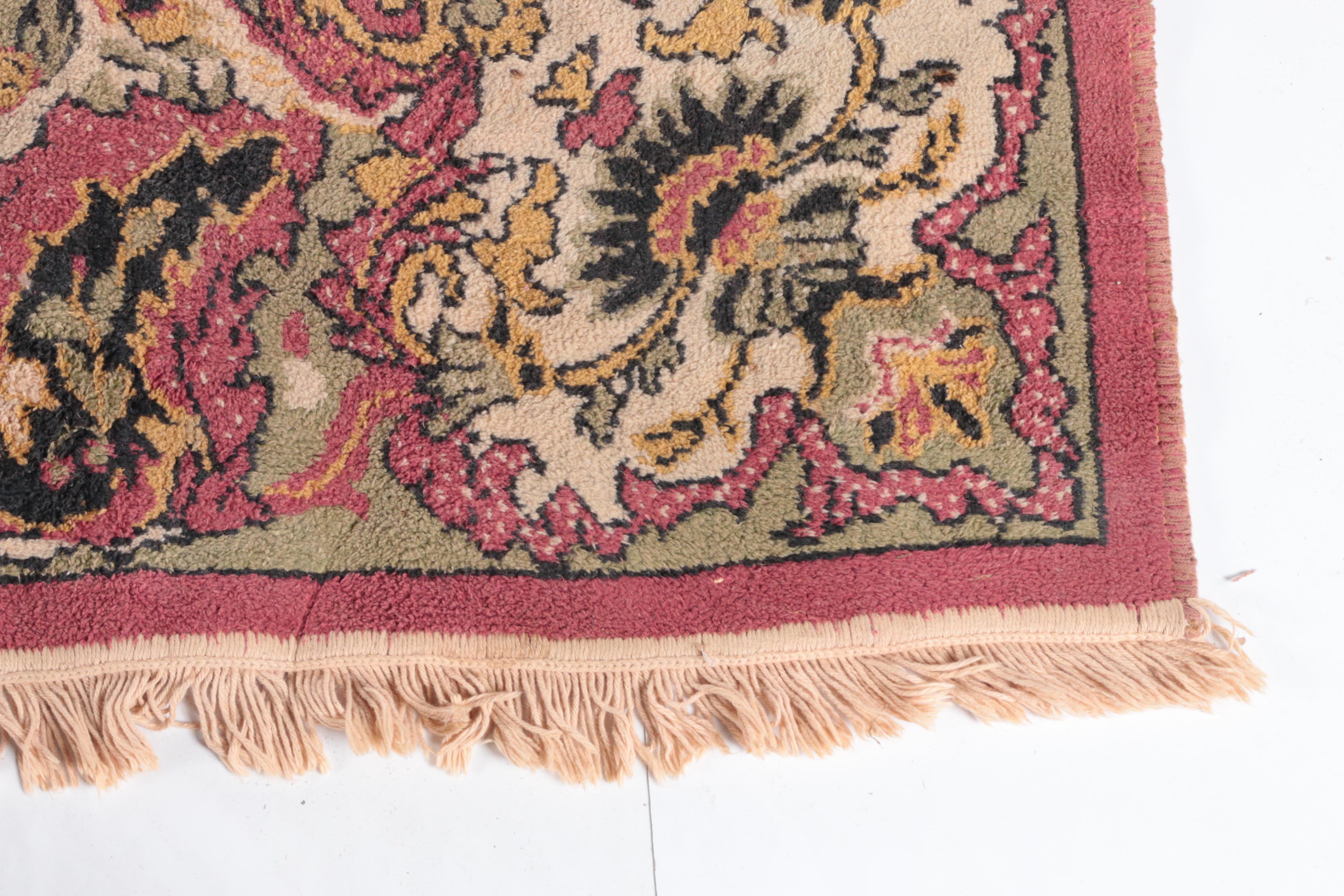 Vintage Power-Loomed Persian-Style Room Size Rug