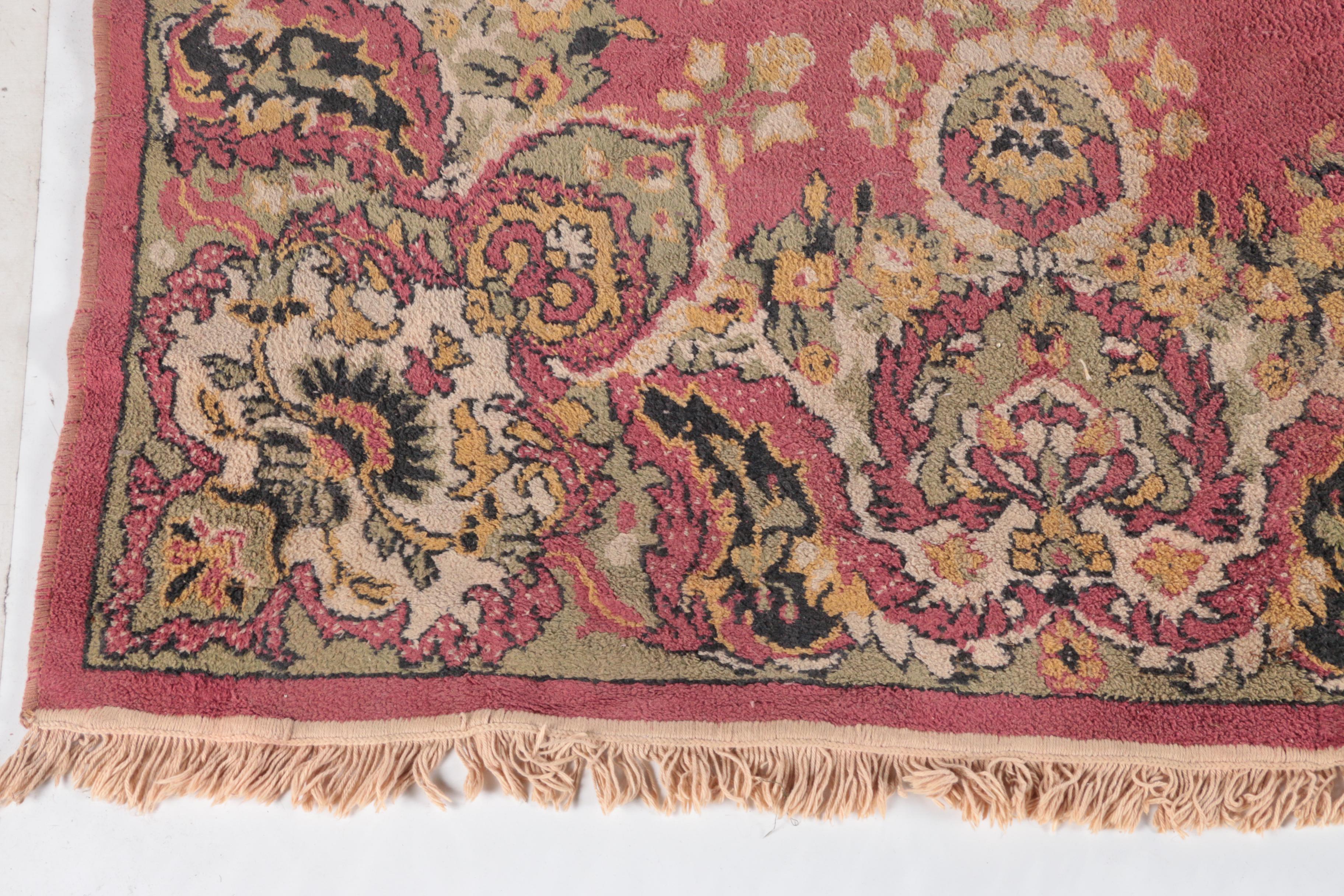 Vintage Power-Loomed Persian-Style Room Size Rug
