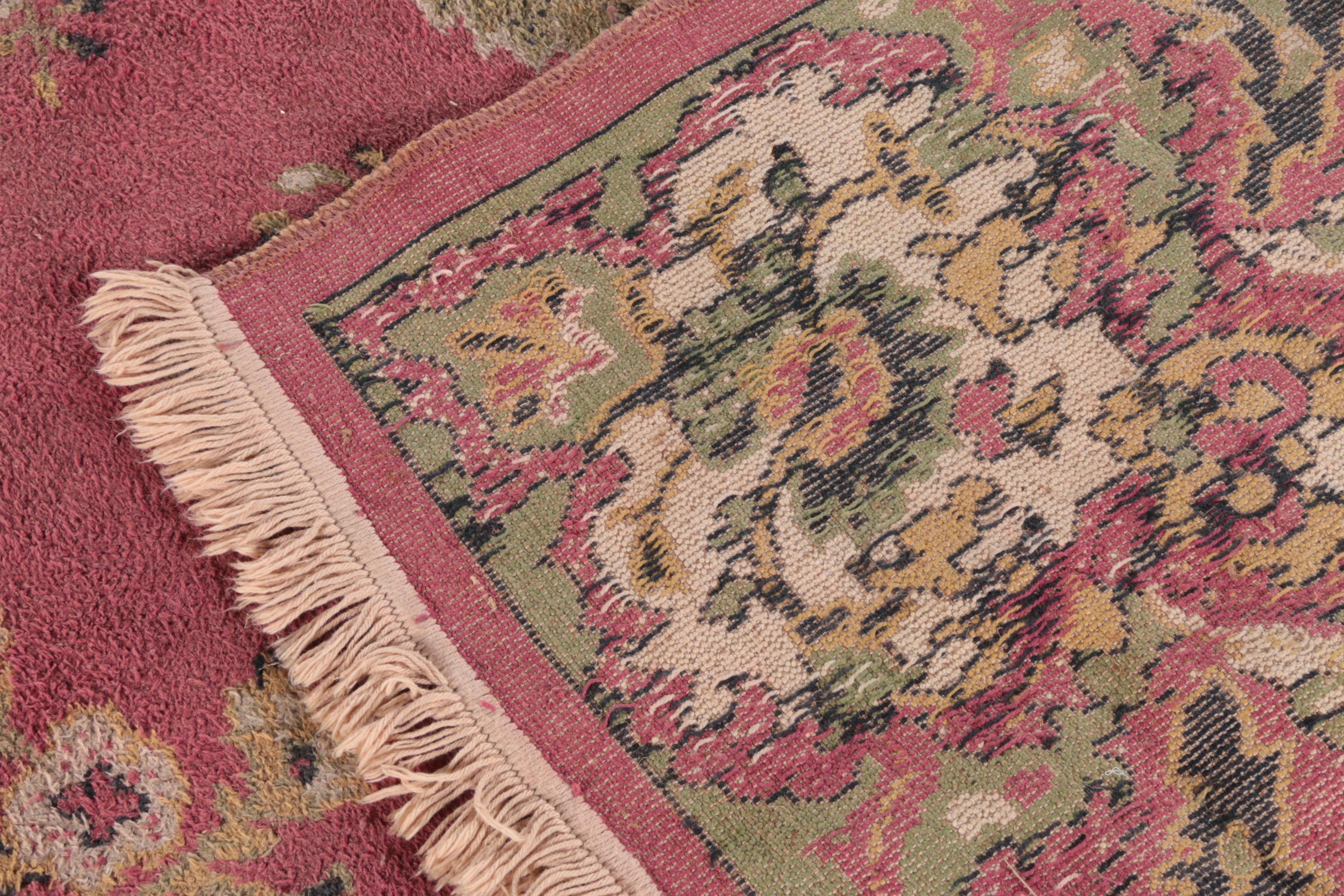 Vintage Power-Loomed Persian-Style Room Size Rug