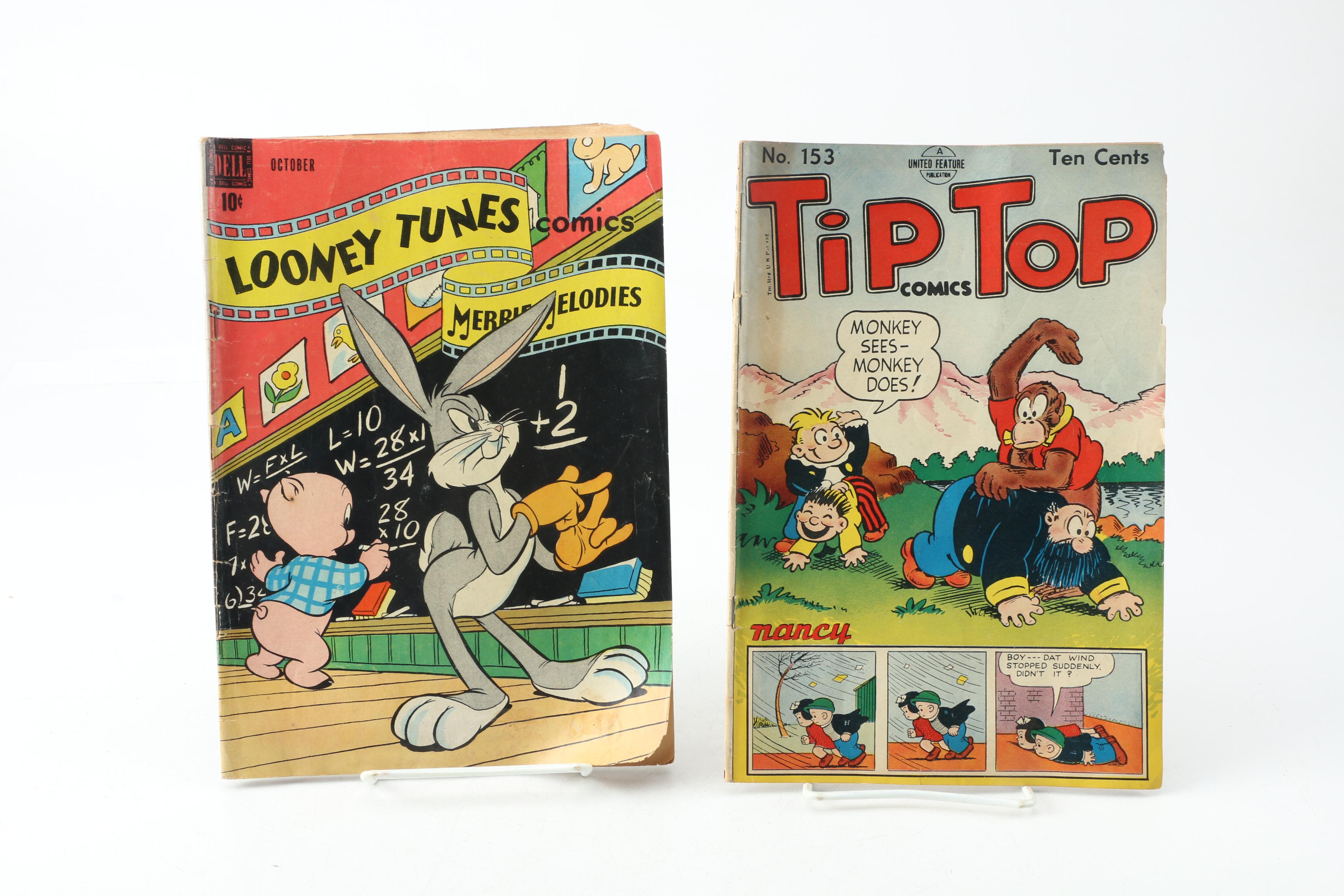 Golden Age Comics with 1946 "Funny Stuff Wheaties Giveaway"