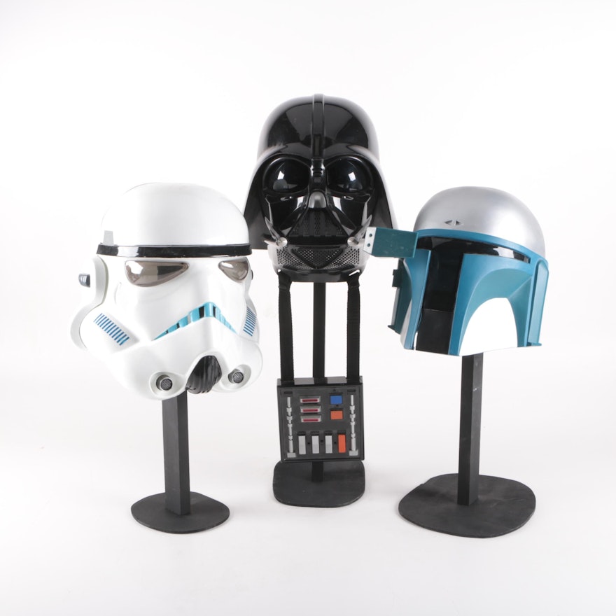 "Star Wars" Costume Helmets with Display Stands