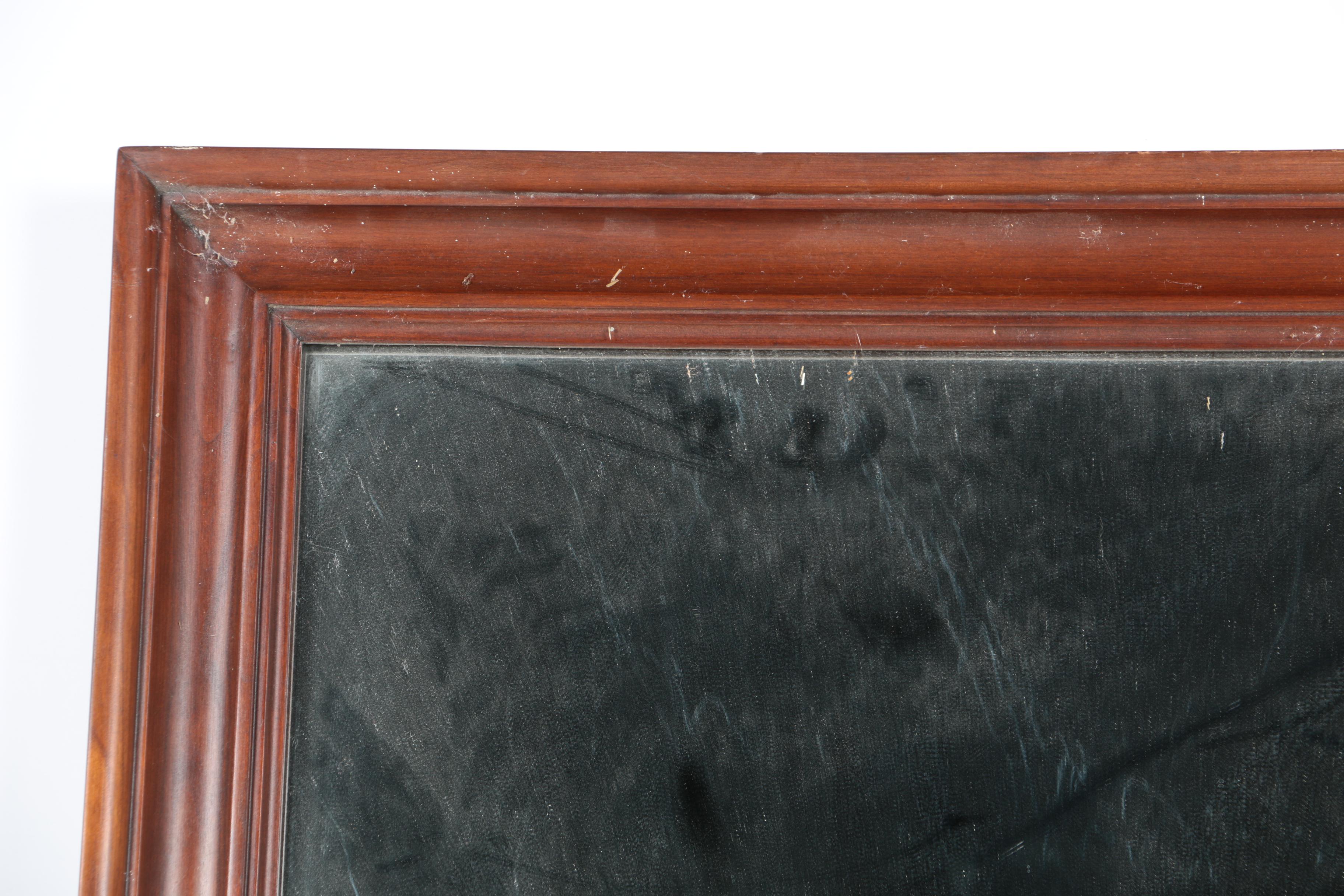 Henkel-Harris Black Cherry Wood Framed Wall Mirror