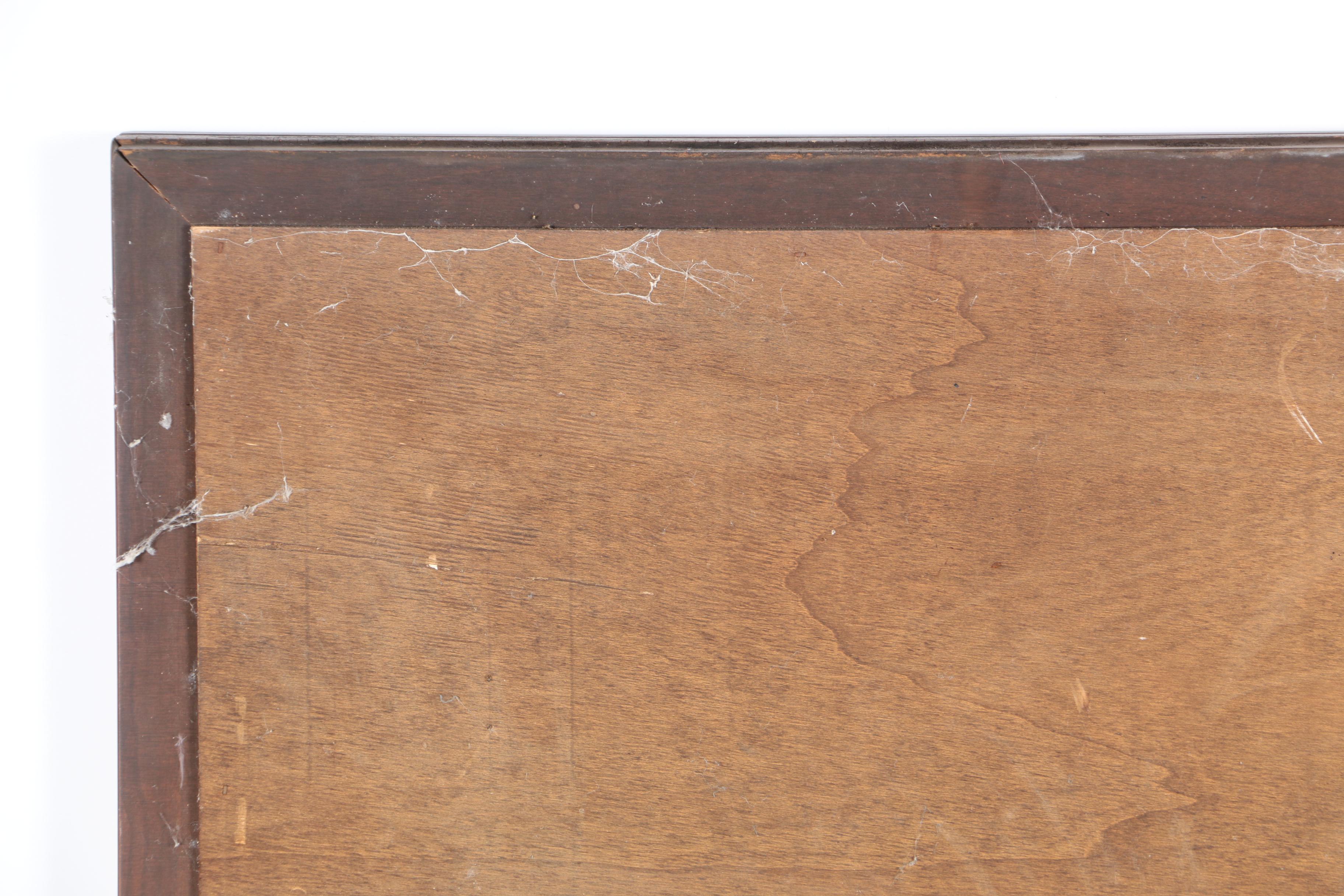 Henkel-Harris Black Cherry Wood Framed Wall Mirror