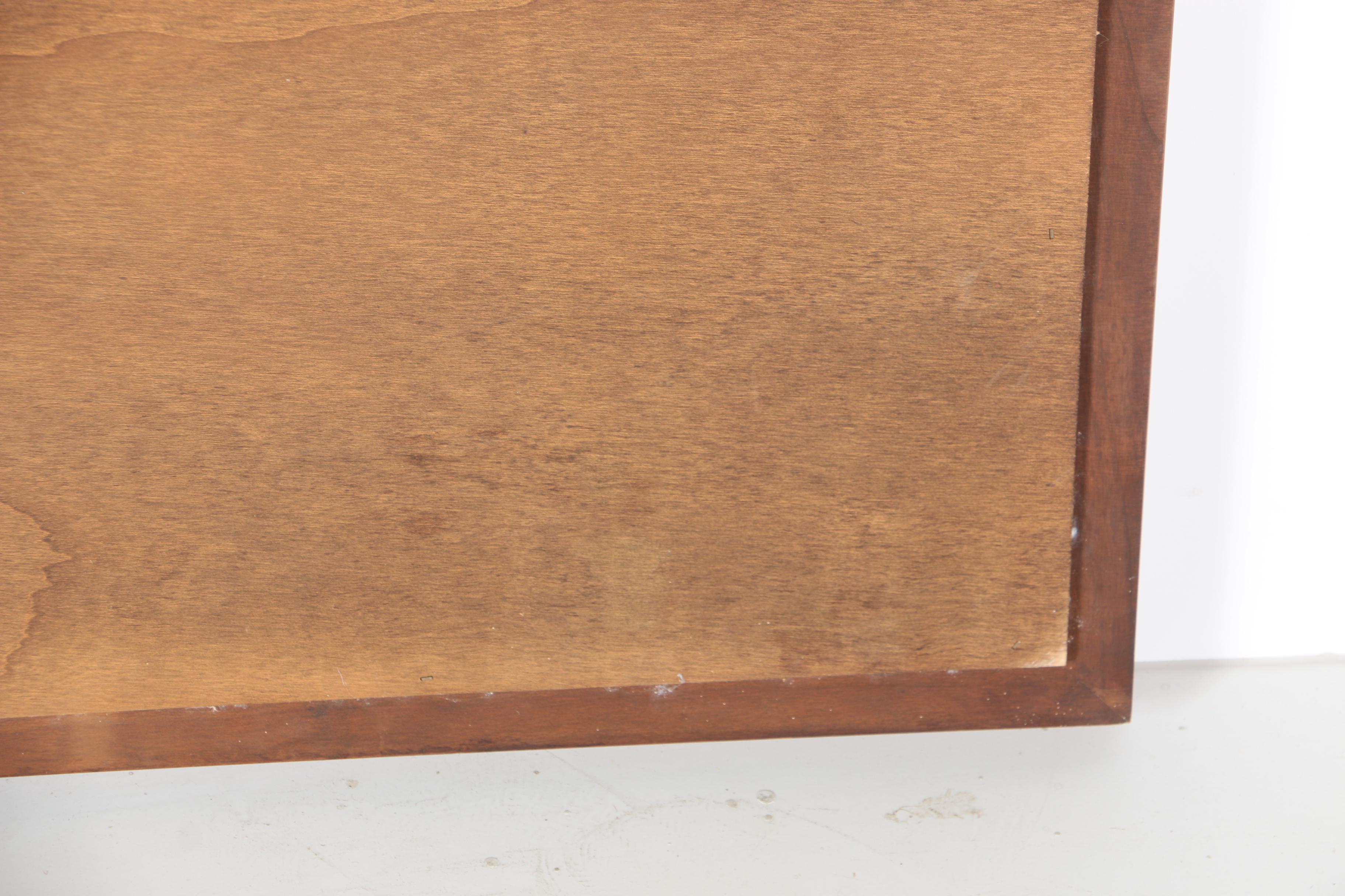 Henkel-Harris Black Cherry Wood Framed Wall Mirror