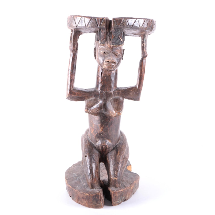 Carved Wood African Figurine