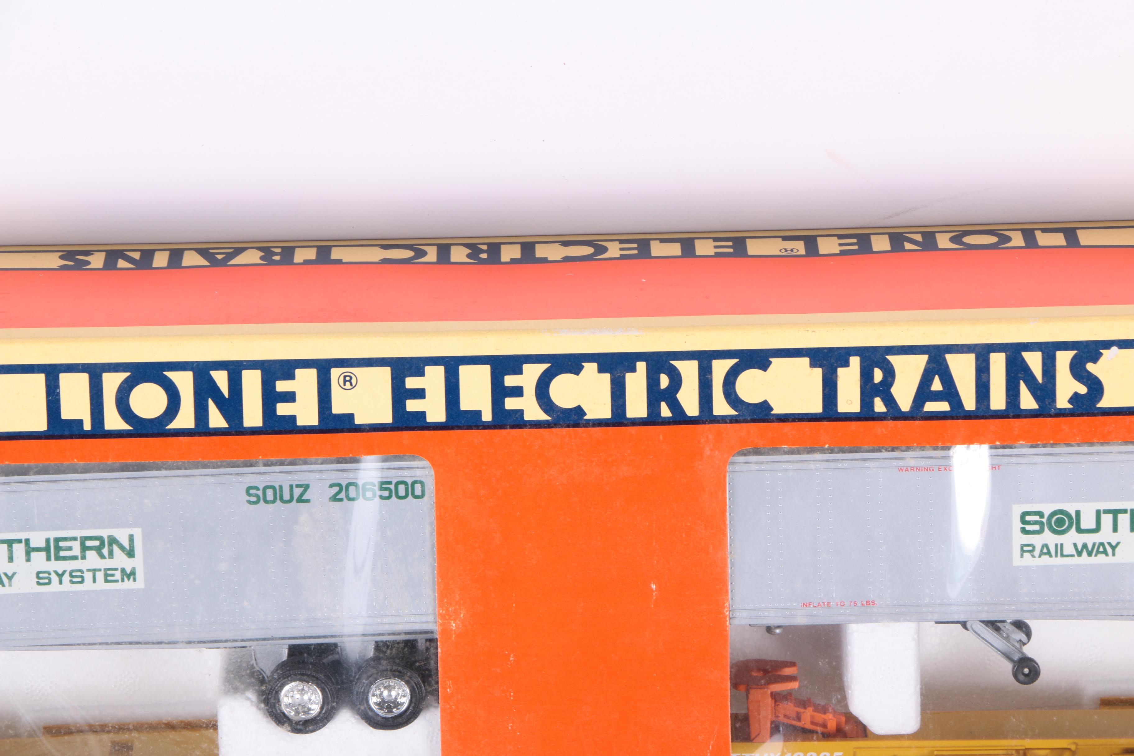 M.T.H. Electric O Scale 2 Rail Steam Engine and Lionel Southern T.T.U.X. Cars