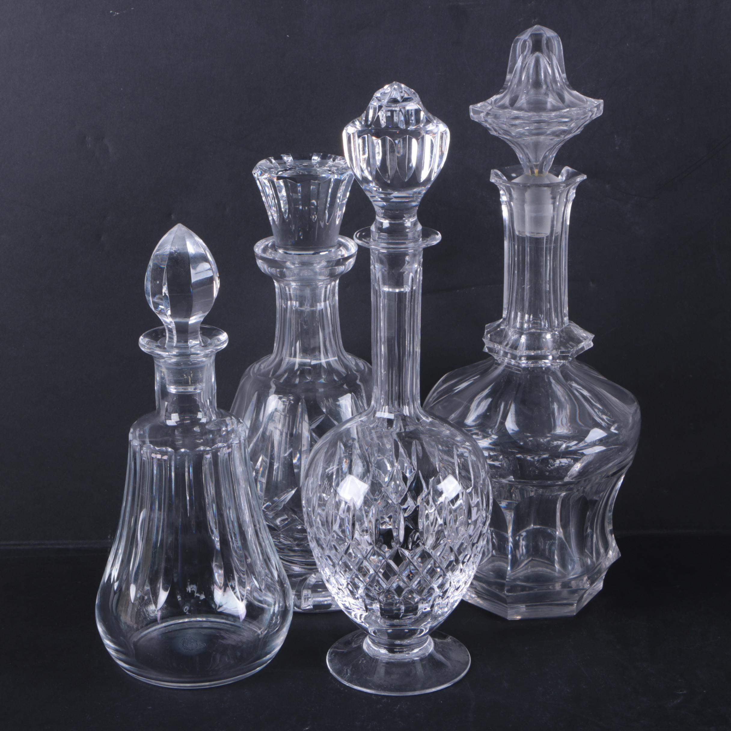 Crystal Decanters Including Baccarat
