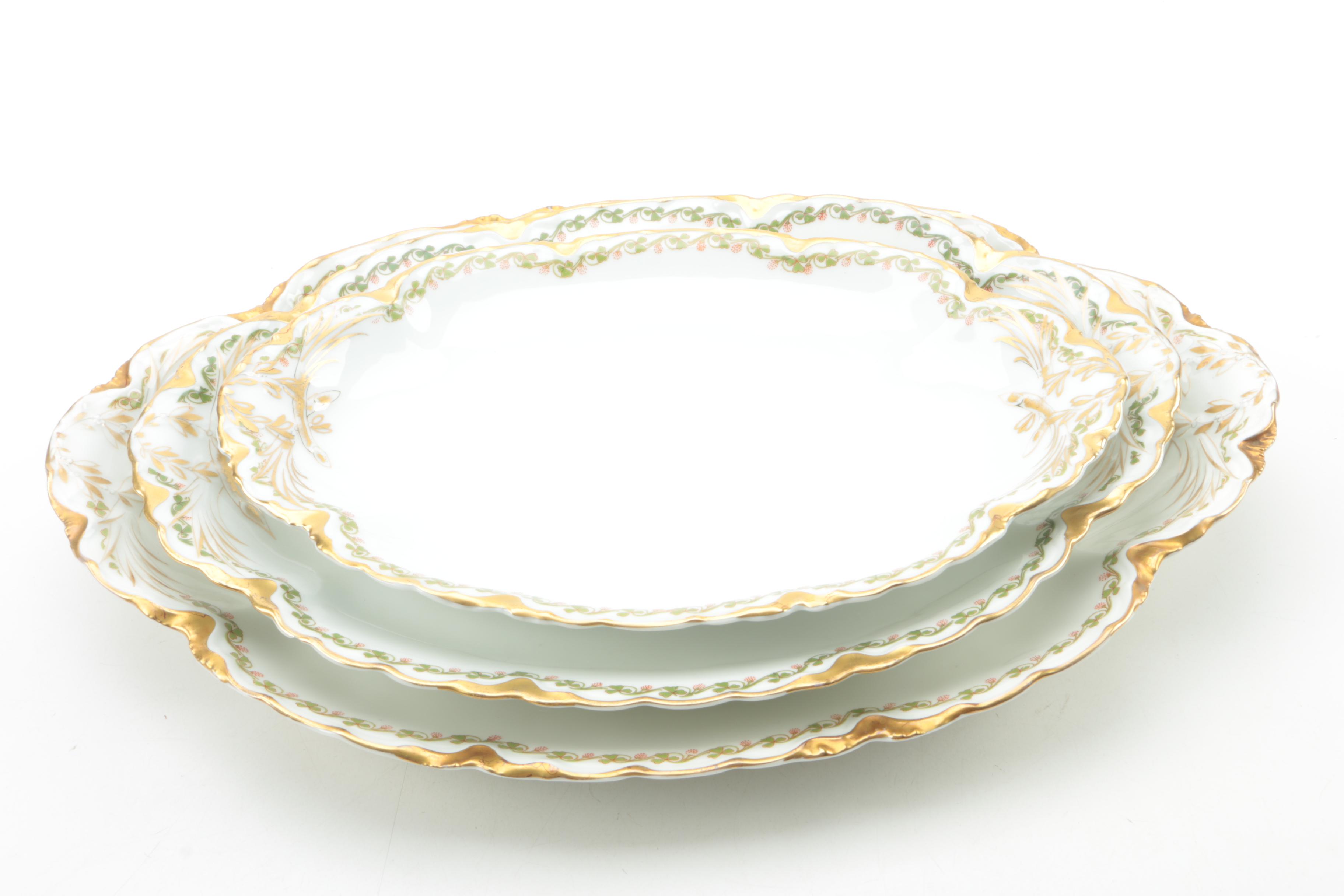 Haviland Limoges "Clover Leaf" Serveware