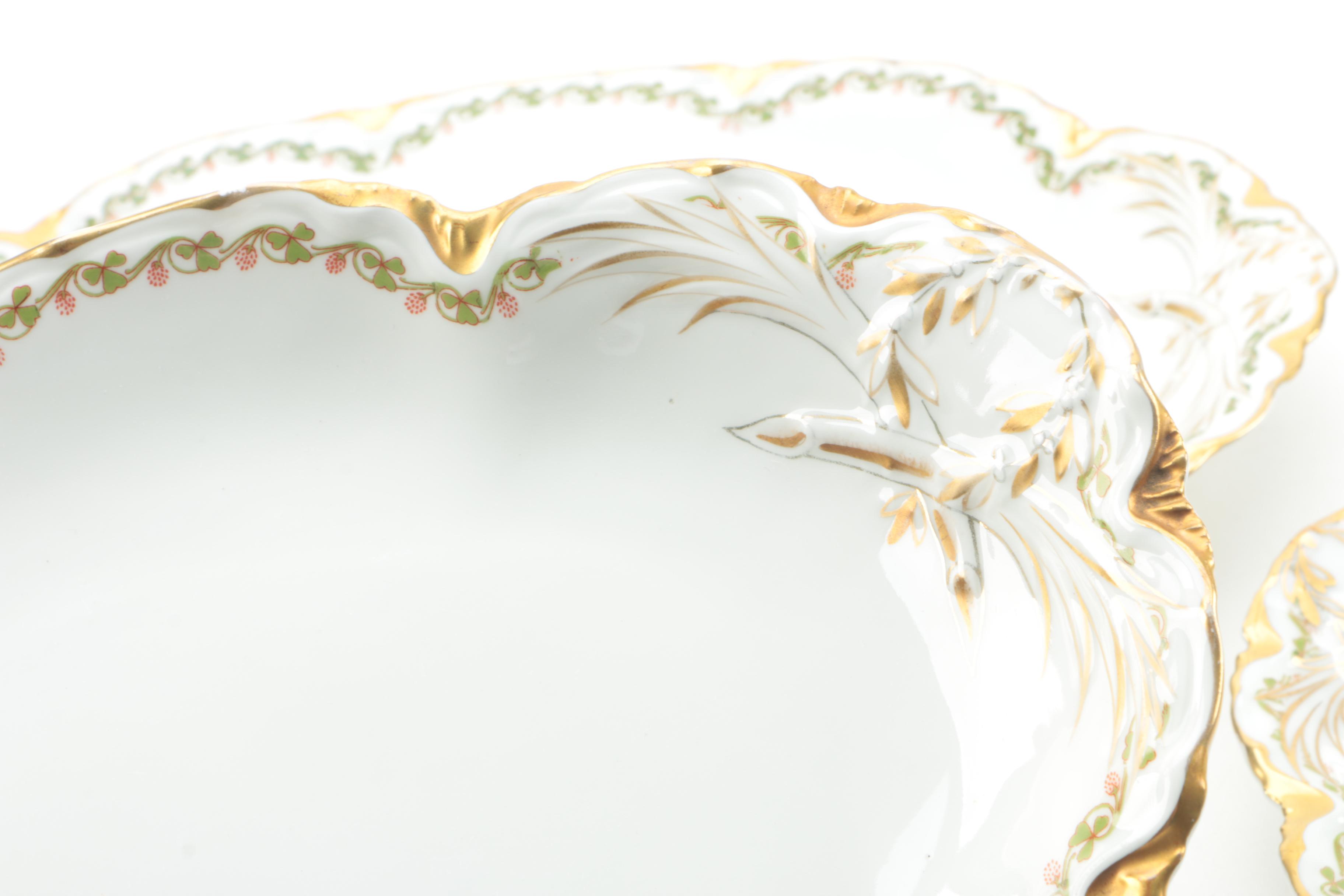 Haviland Limoges "Clover Leaf" Serveware