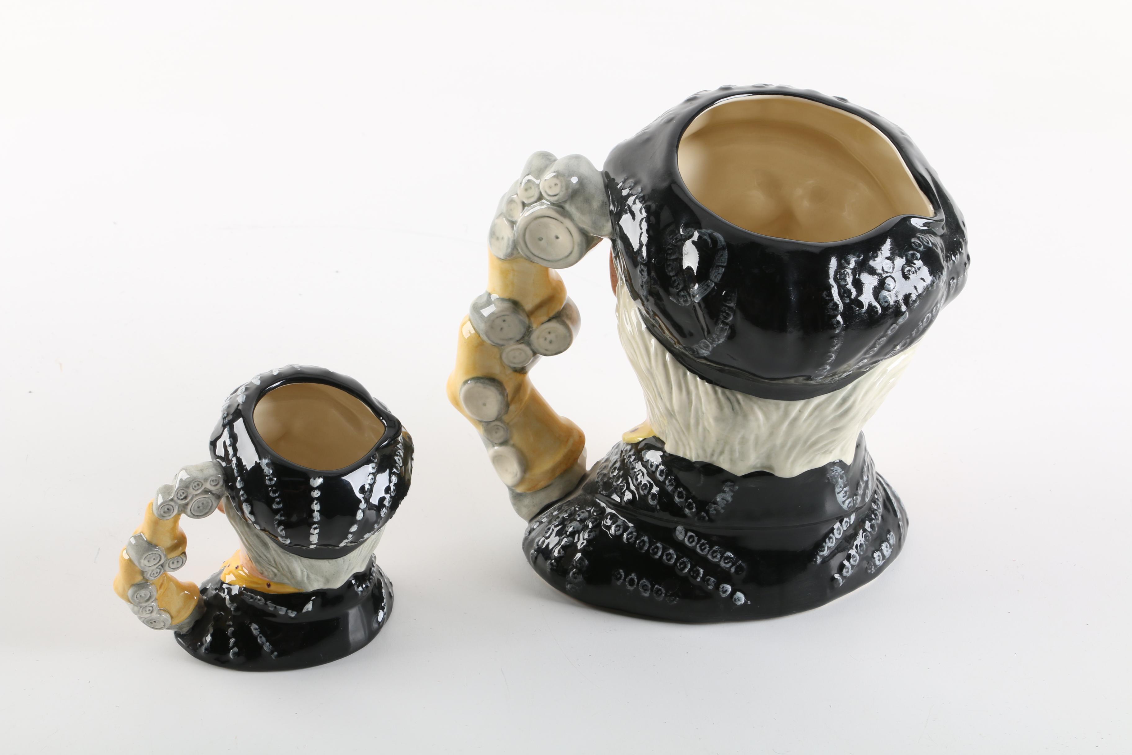 Royal Doulton "Pearly King" Character Jugs D6760 and D6844