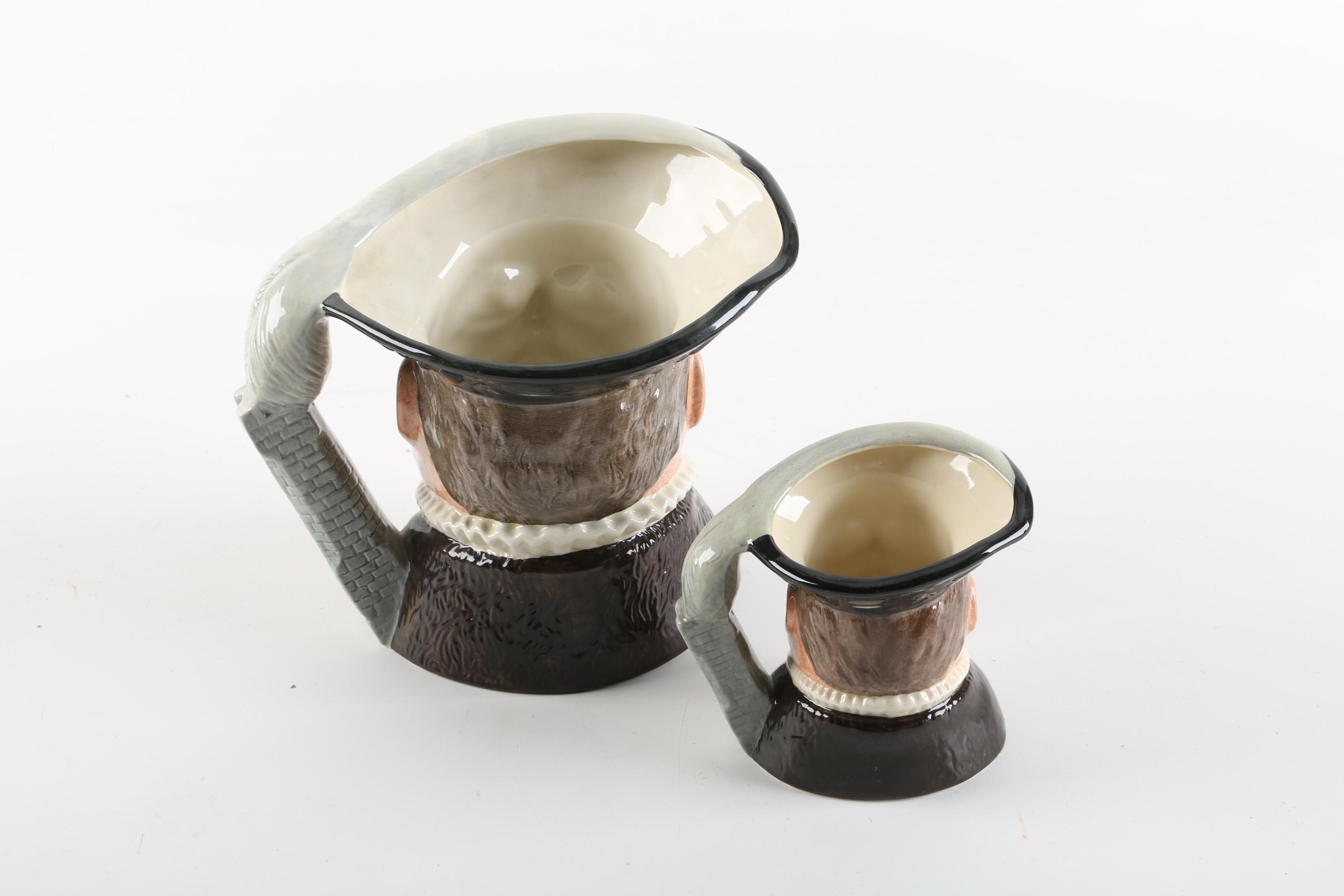 Royal Doulton "Henry VIII" D6642  and D6647 Toby Character Jugs