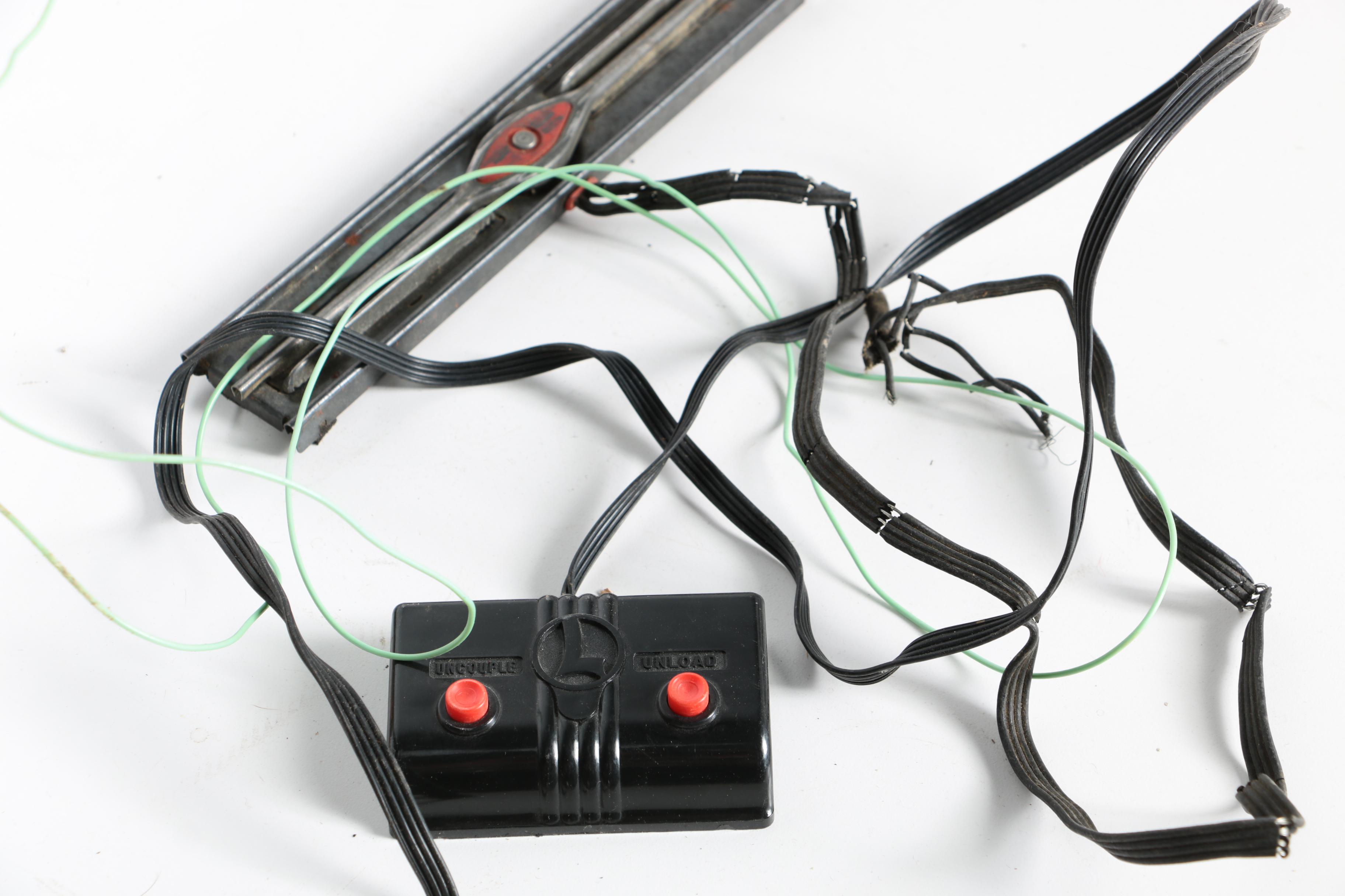 Train Set Accessories Including Lionel and Photograph