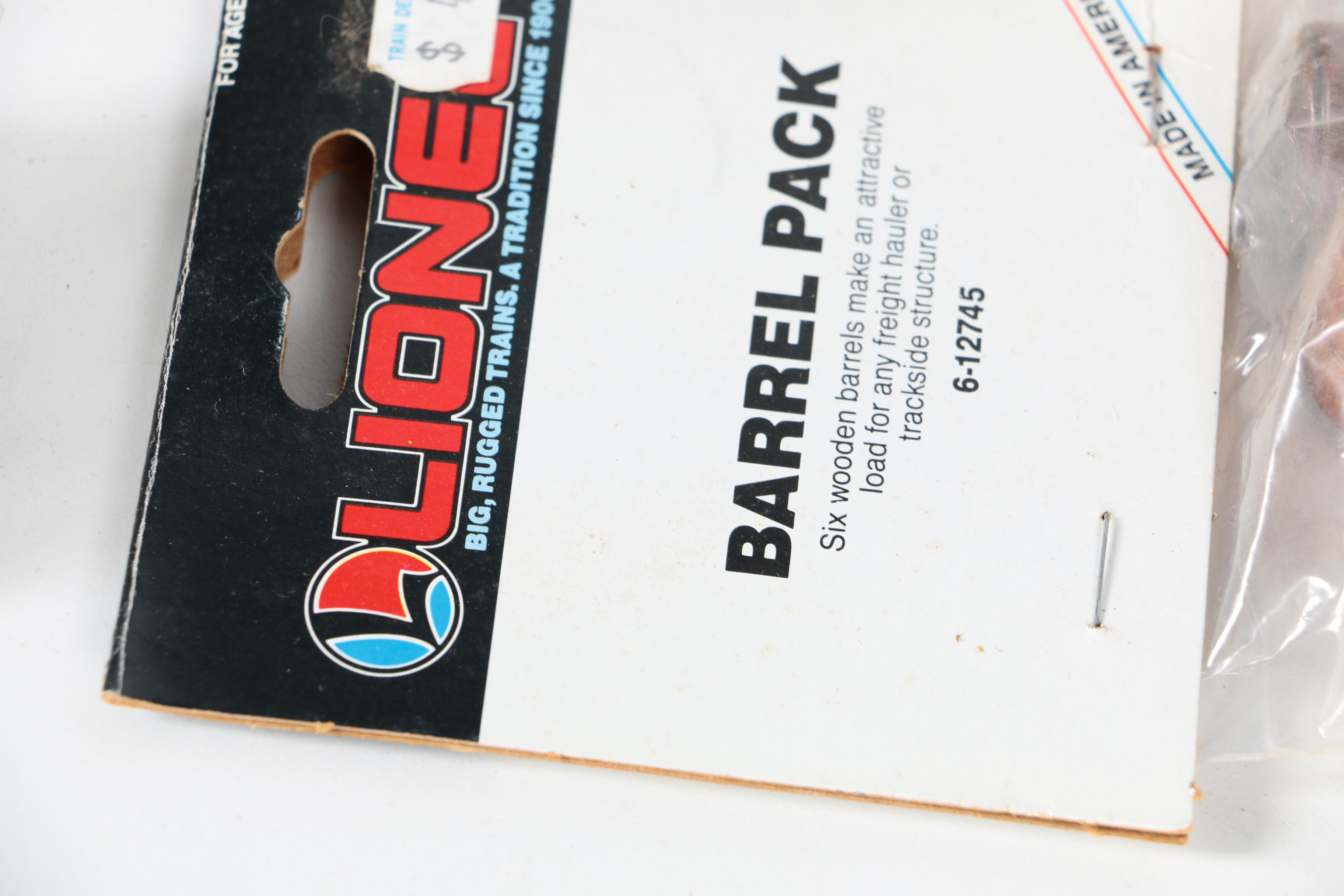 Train Set Accessories Including Lionel and Photograph