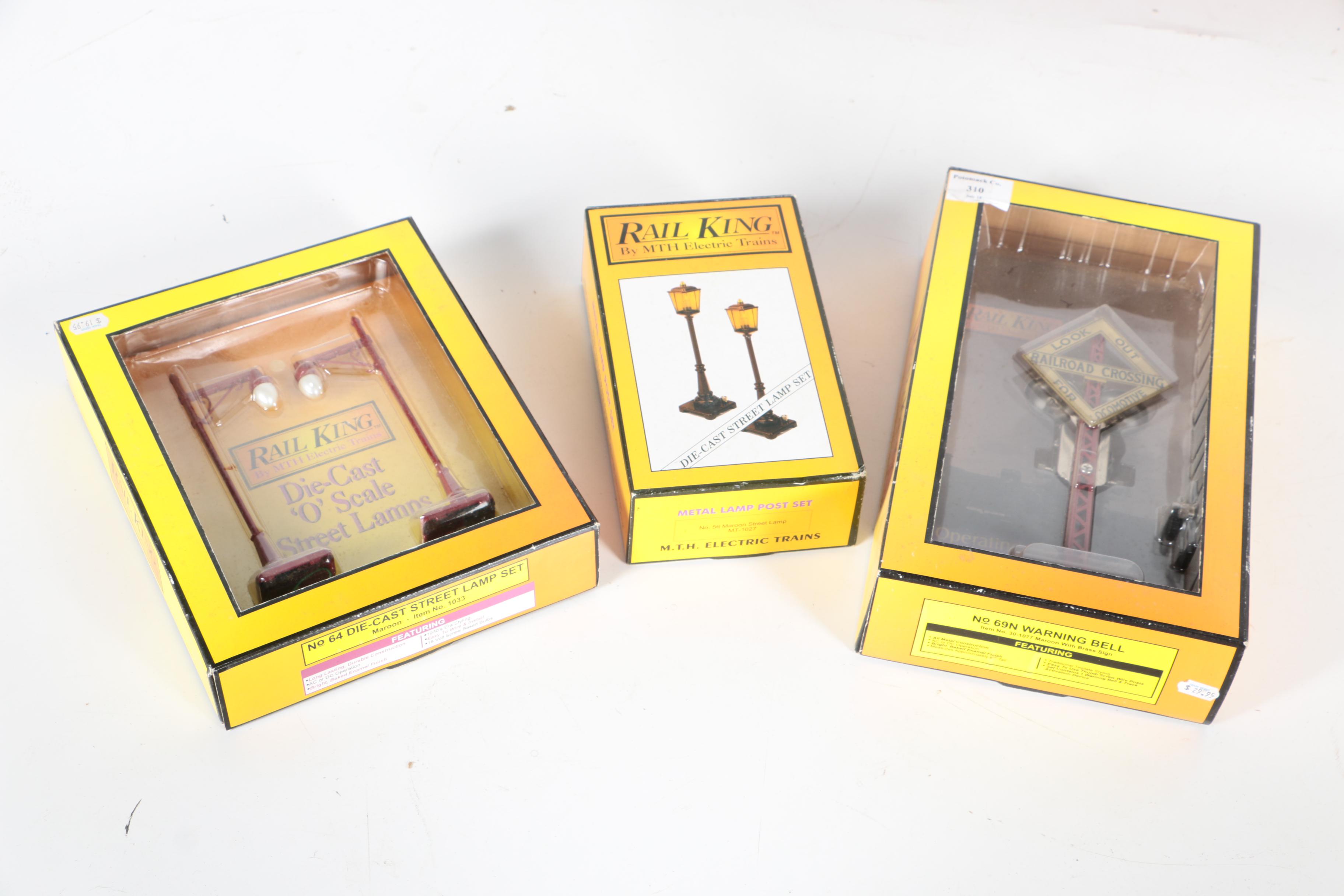 Train Set Accessories Including Lionel and Photograph