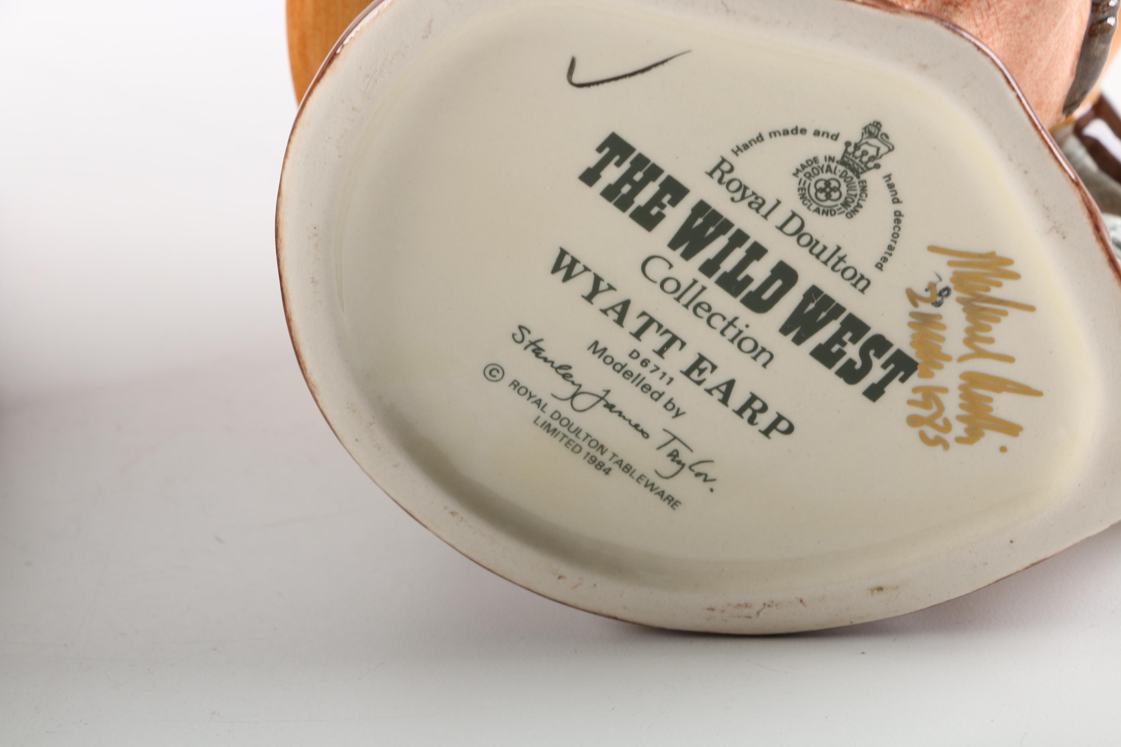 Vintage Royal Doulton "The Wild West" Collection Character Jugs 1984