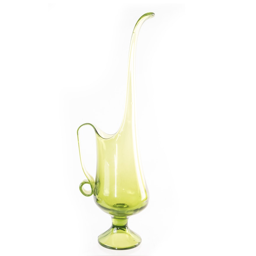 Vintage Art Glass Ewer