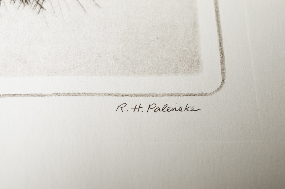 1956 Brown & Bigelow "Memorial Portfolio of Etchings by R. H. Palenske"