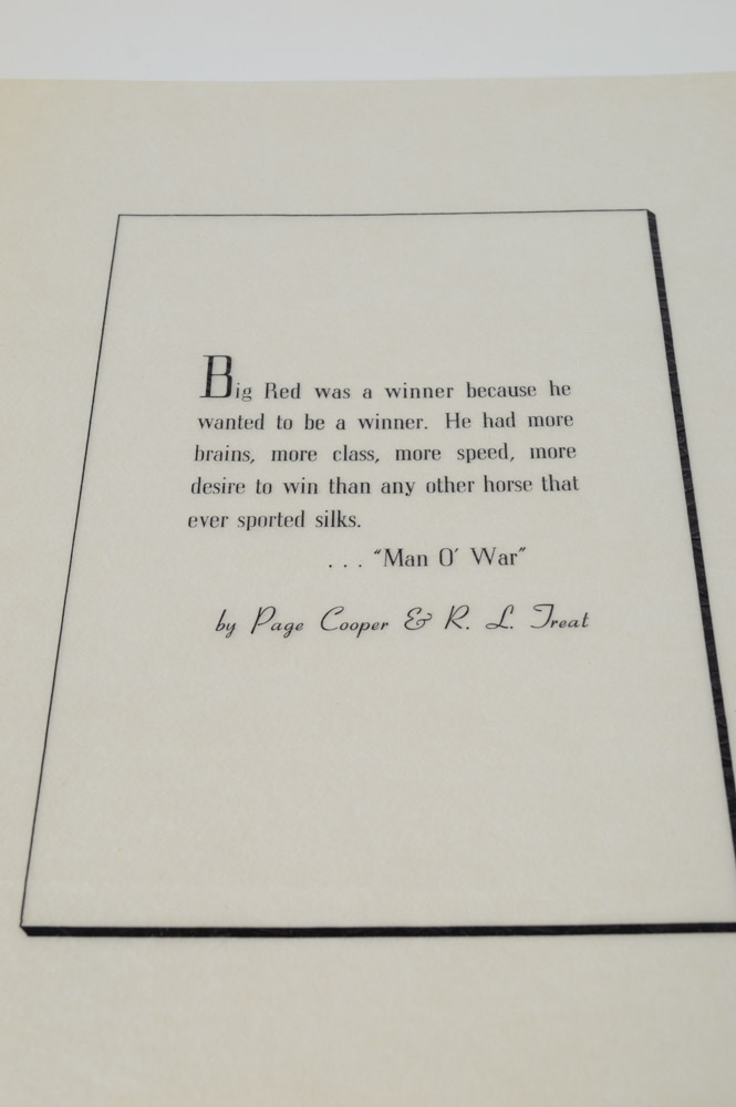 1956 Brown & Bigelow "Memorial Portfolio of Etchings by R. H. Palenske"