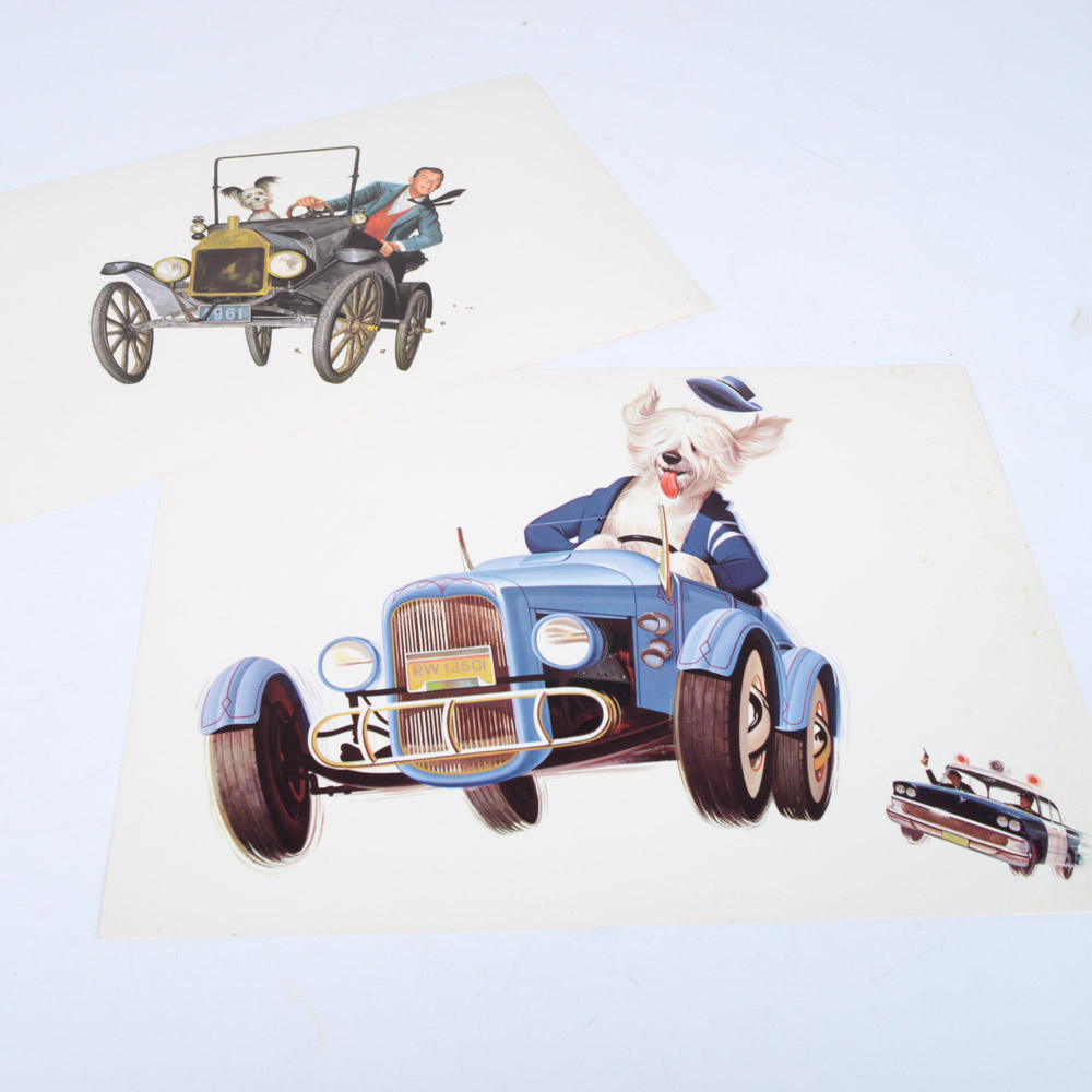 Vintage Offset Story Board Prints Disney's "The Absent Minded Professor"