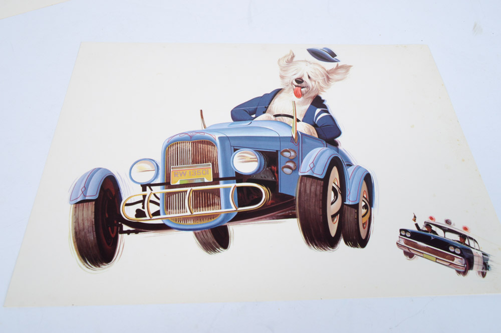 Vintage Offset Story Board Prints Disney's "The Absent Minded Professor"