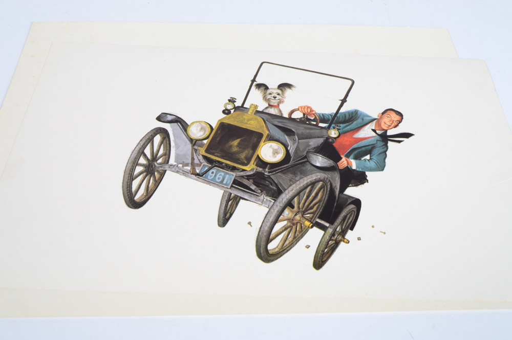 Vintage Offset Story Board Prints Disney's "The Absent Minded Professor"