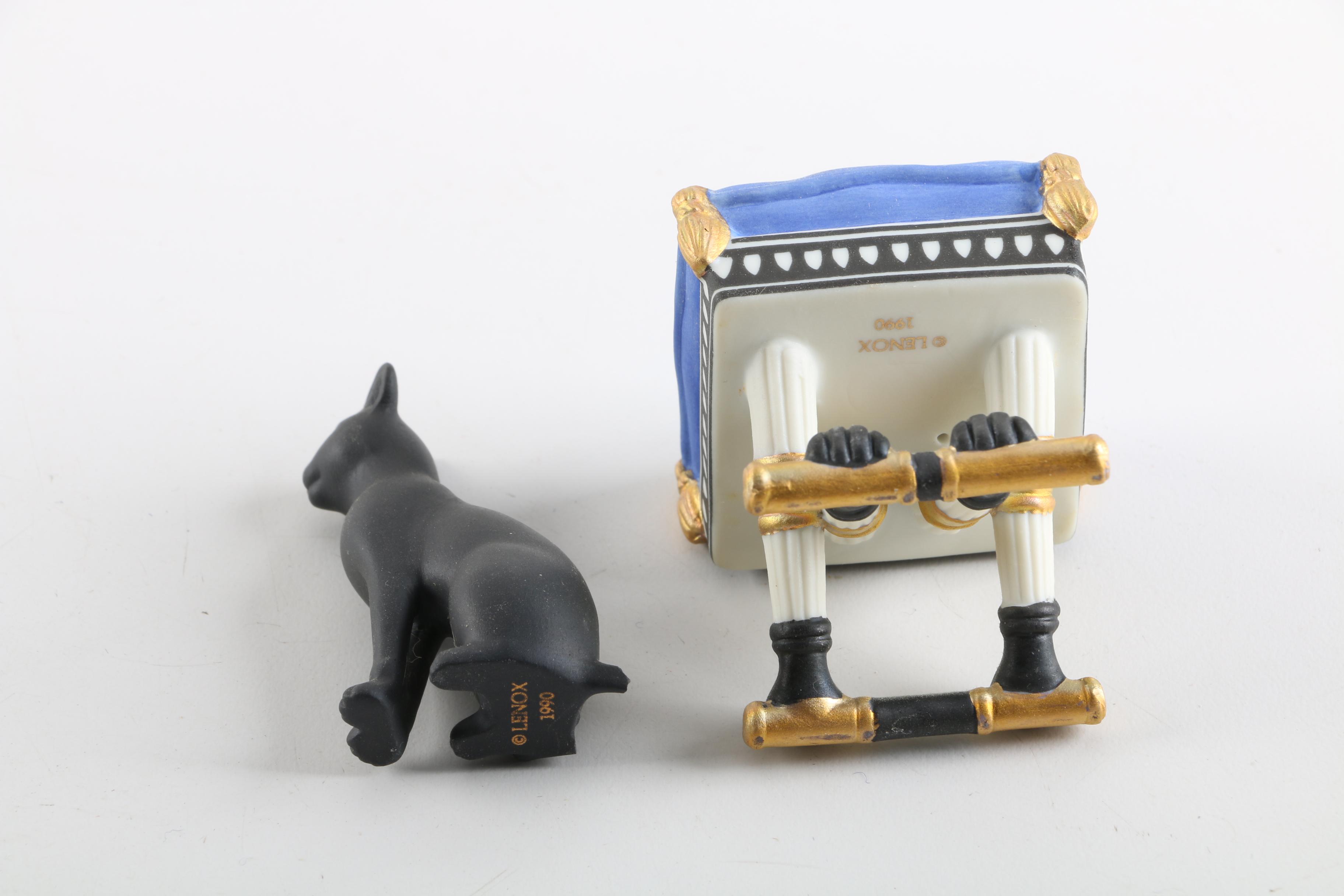 1990 Lenox The Legendary Princesses "Cleopatra" and Cat