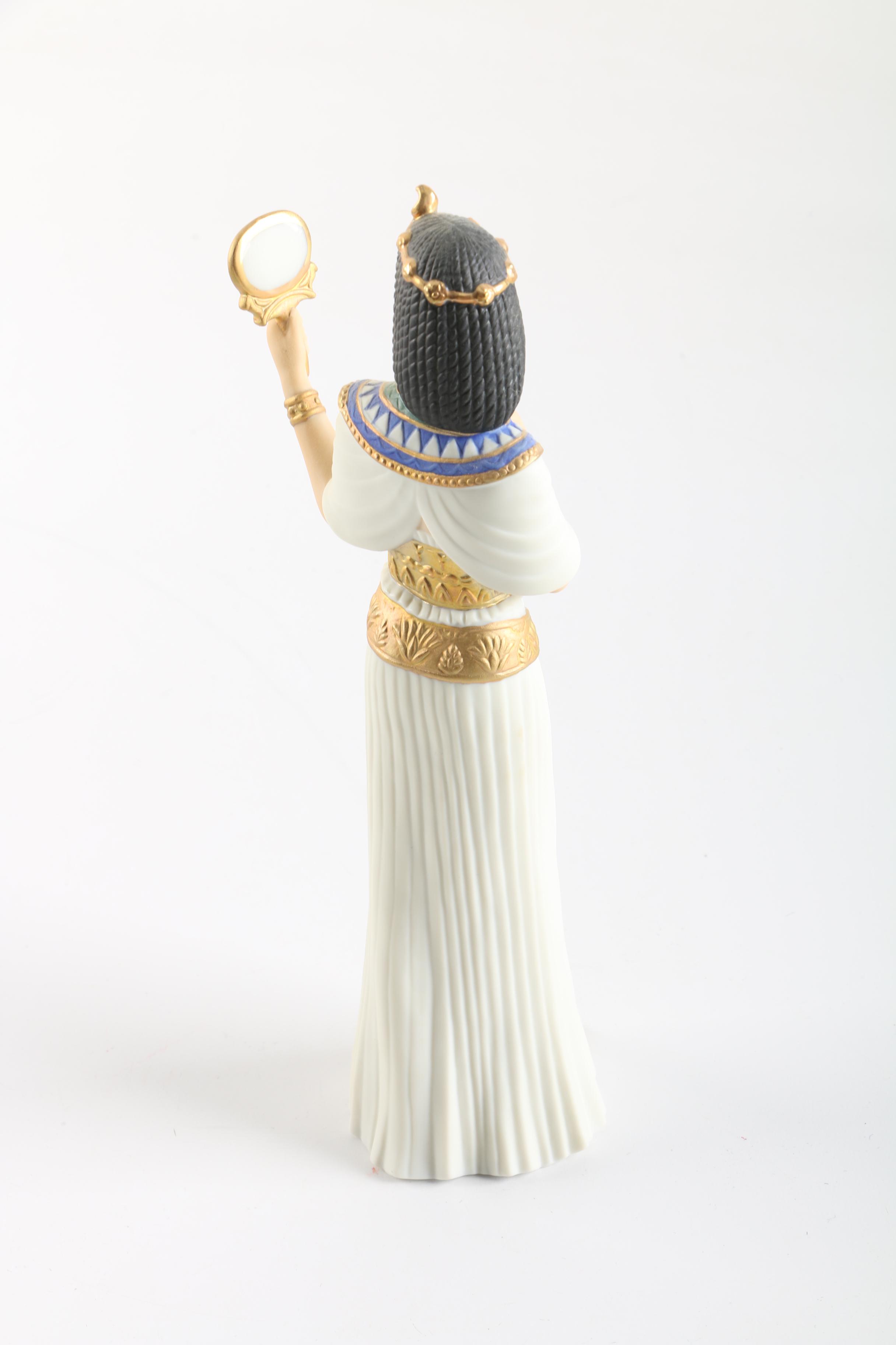 1990 Lenox The Legendary Princesses "Cleopatra" and Cat